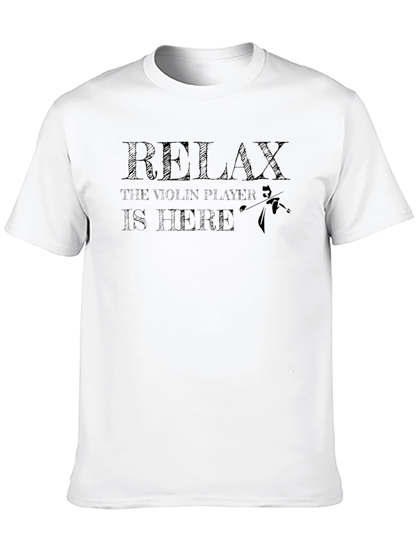 Black Relax Violin Player T-Shirt - Musician Humor Tee view 10