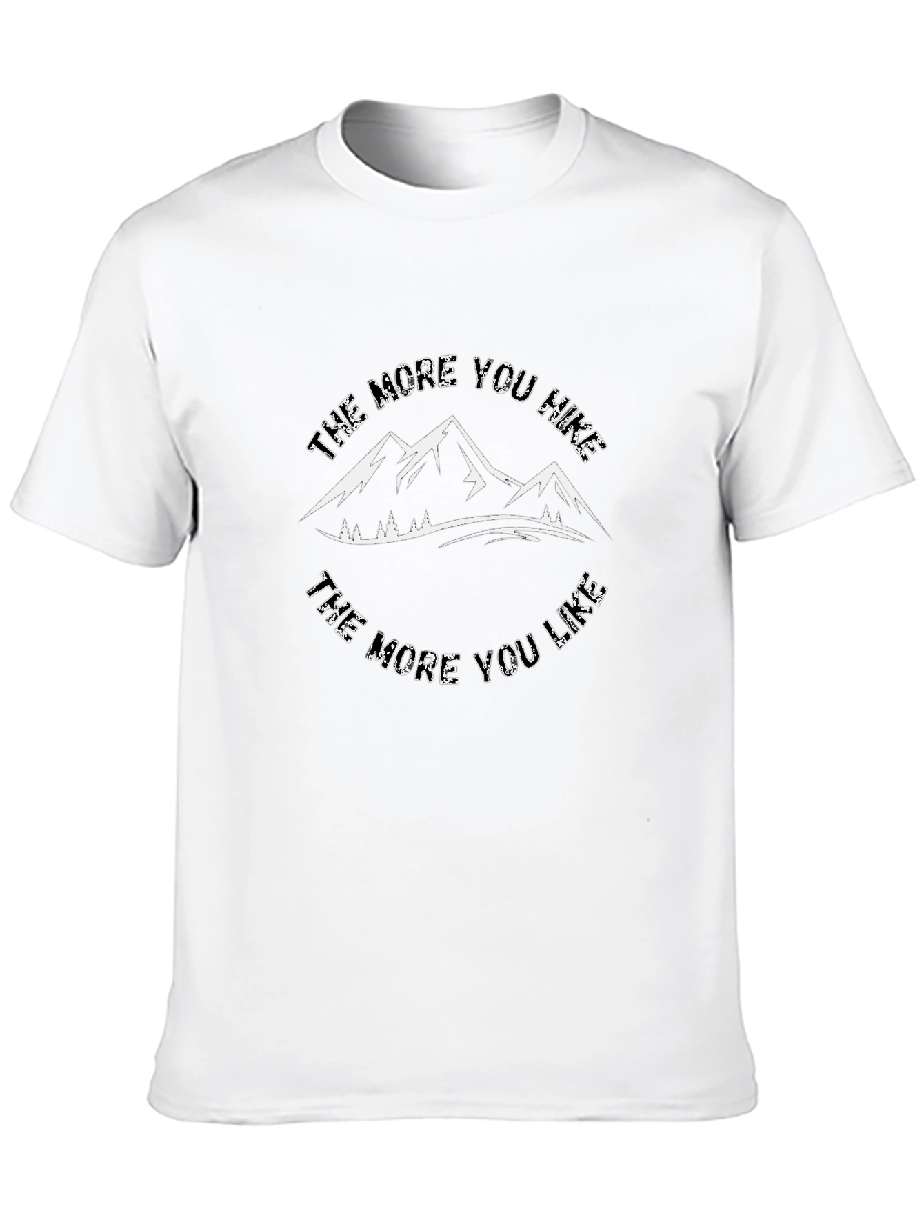 Black Hike More T-Shirt - Mountain Graphic Tee view 10