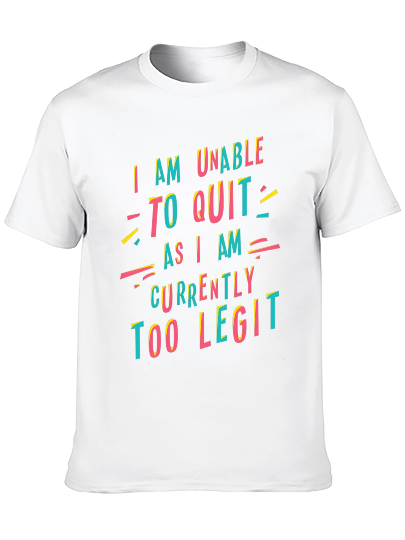 Black Too Legit to Quit Graphic T-Shirt view 10