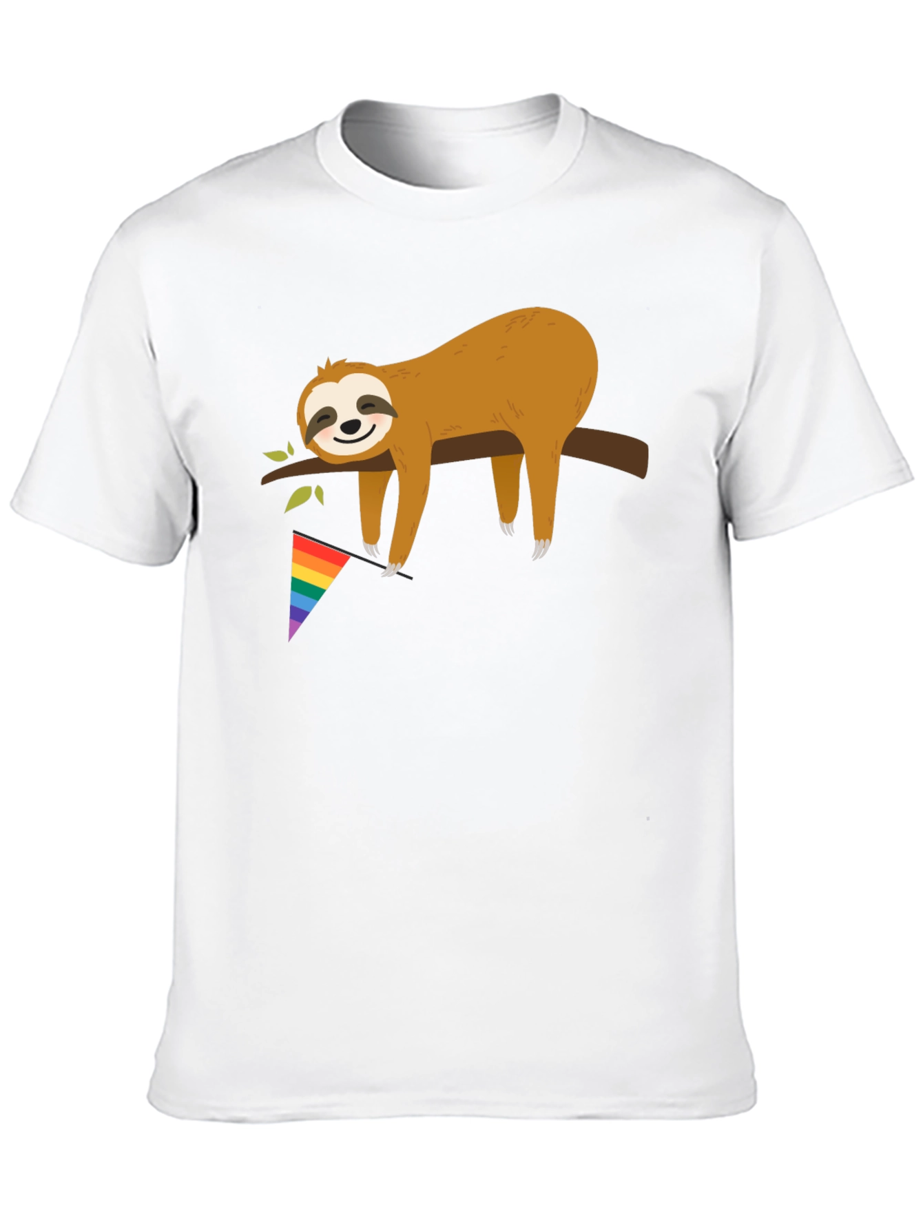 Black Sloth Pride T-Shirt - LGBT Support view 10