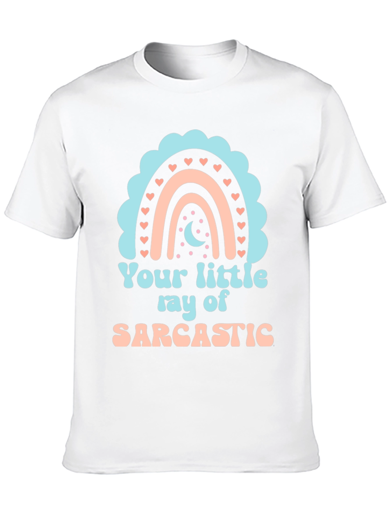 Black Sarcastic Rainbow Graphic Tee view 10
