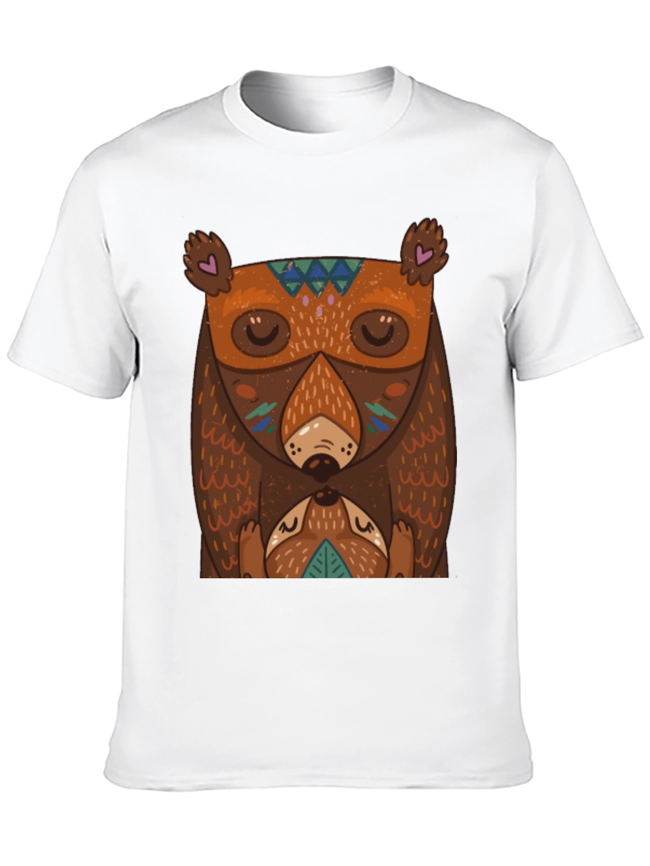Black Bear Graphic T-Shirt - Unique Tribal Design view 10
