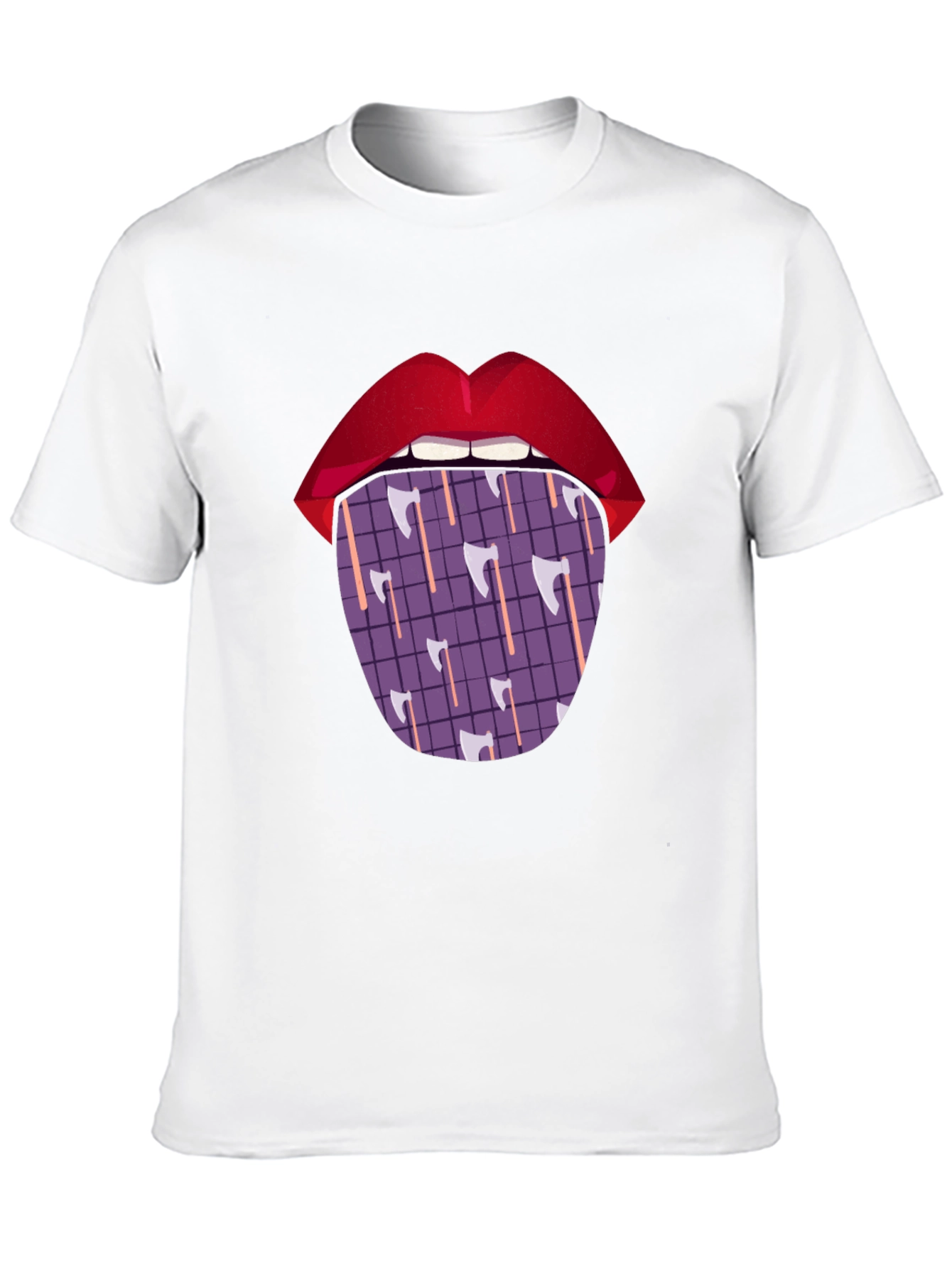 Black Axe Tongue Graphic T-Shirt view 10