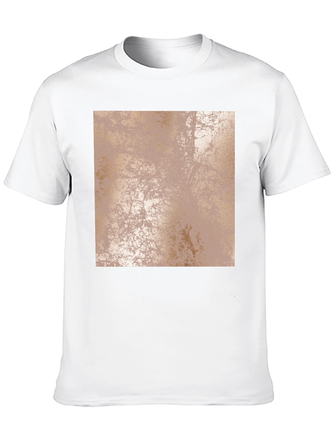 Black Abstract Design Black T-Shirt view 10