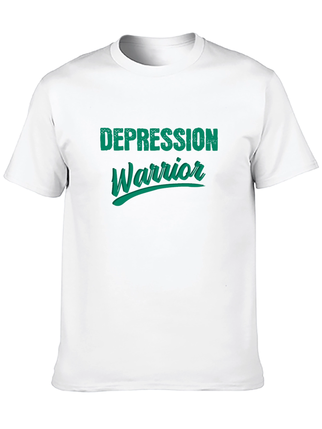 Black Depression Warrior Graphic Tee - Black view 10