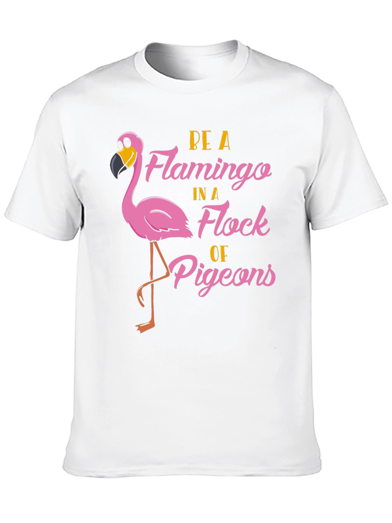Black Be a Flamingo T-Shirt view 10
