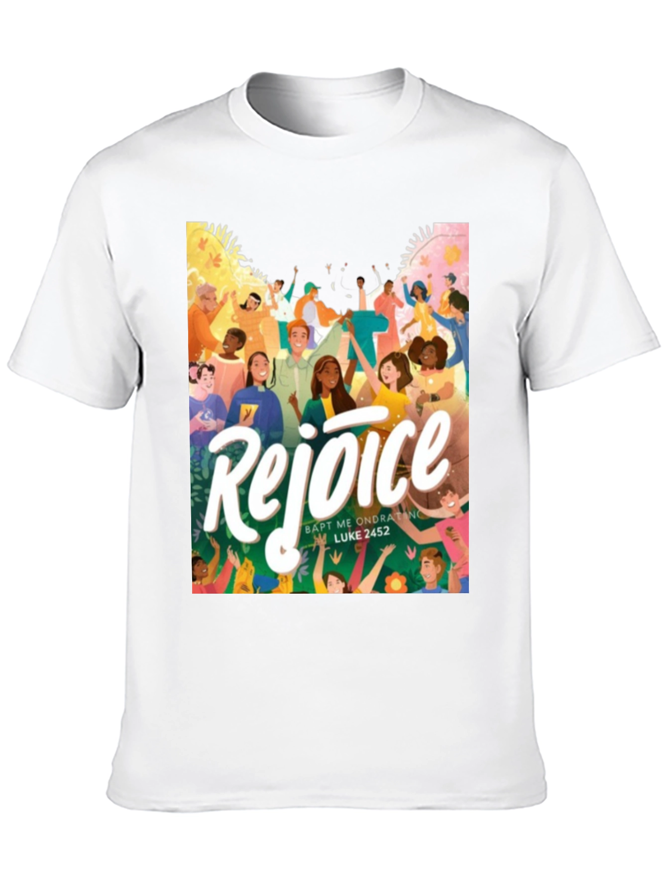 Rejoice Graphic Print T-Shirt - 10