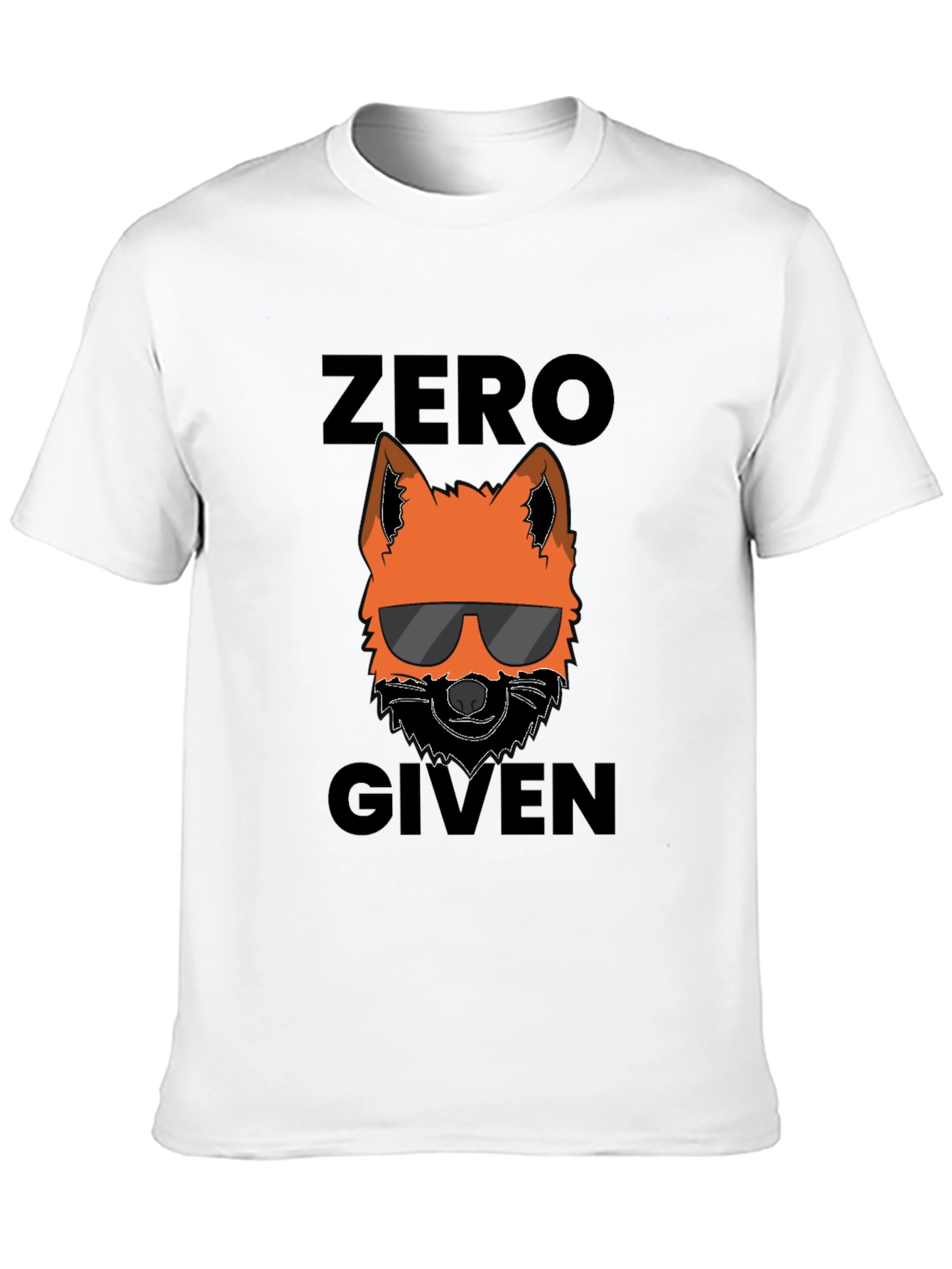 Black Zero Fox Given T-Shirt - Cool Graphic Tee view 10