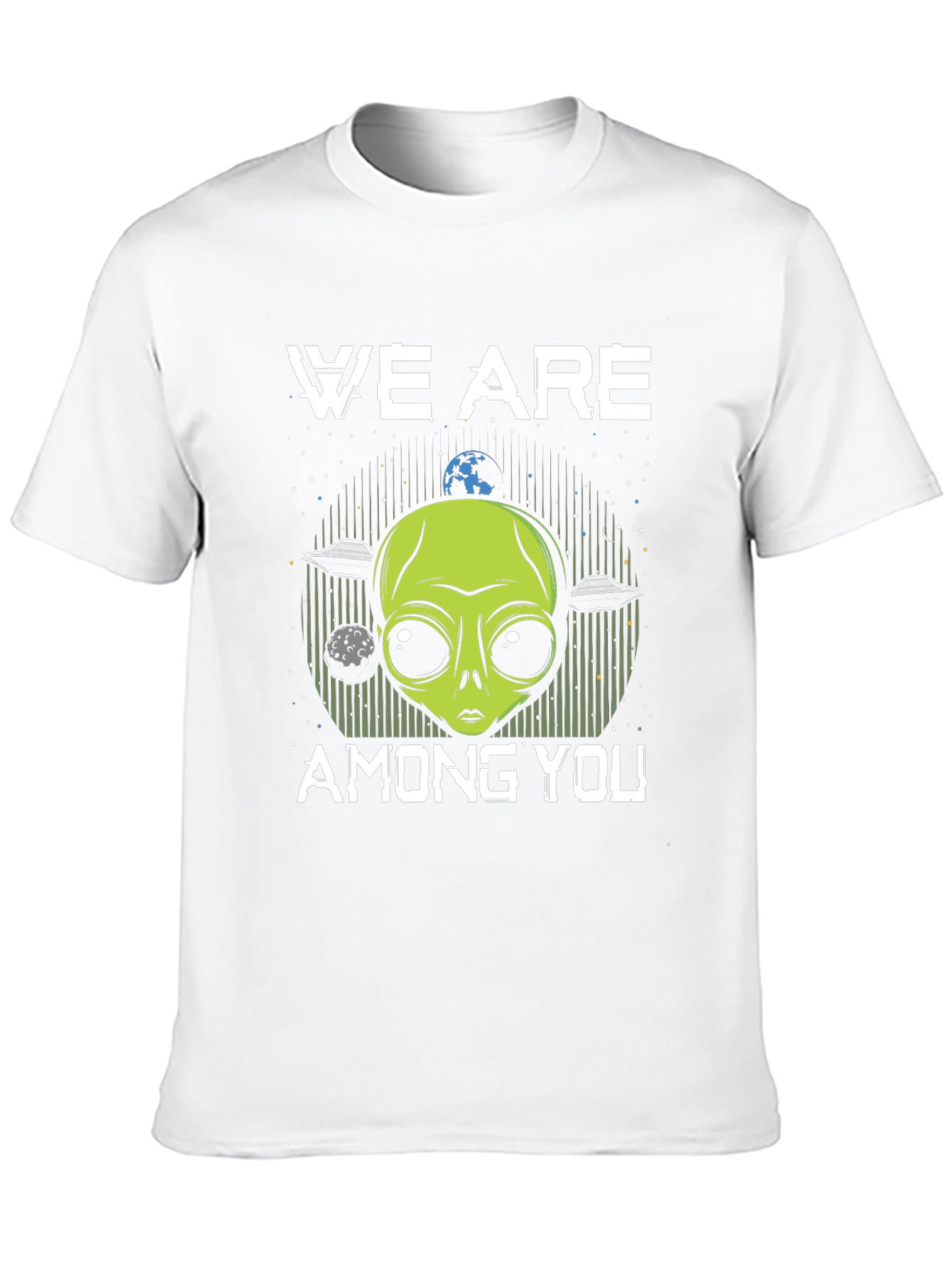 Black We Are Among You Alien Graphic T-Shirt view 10