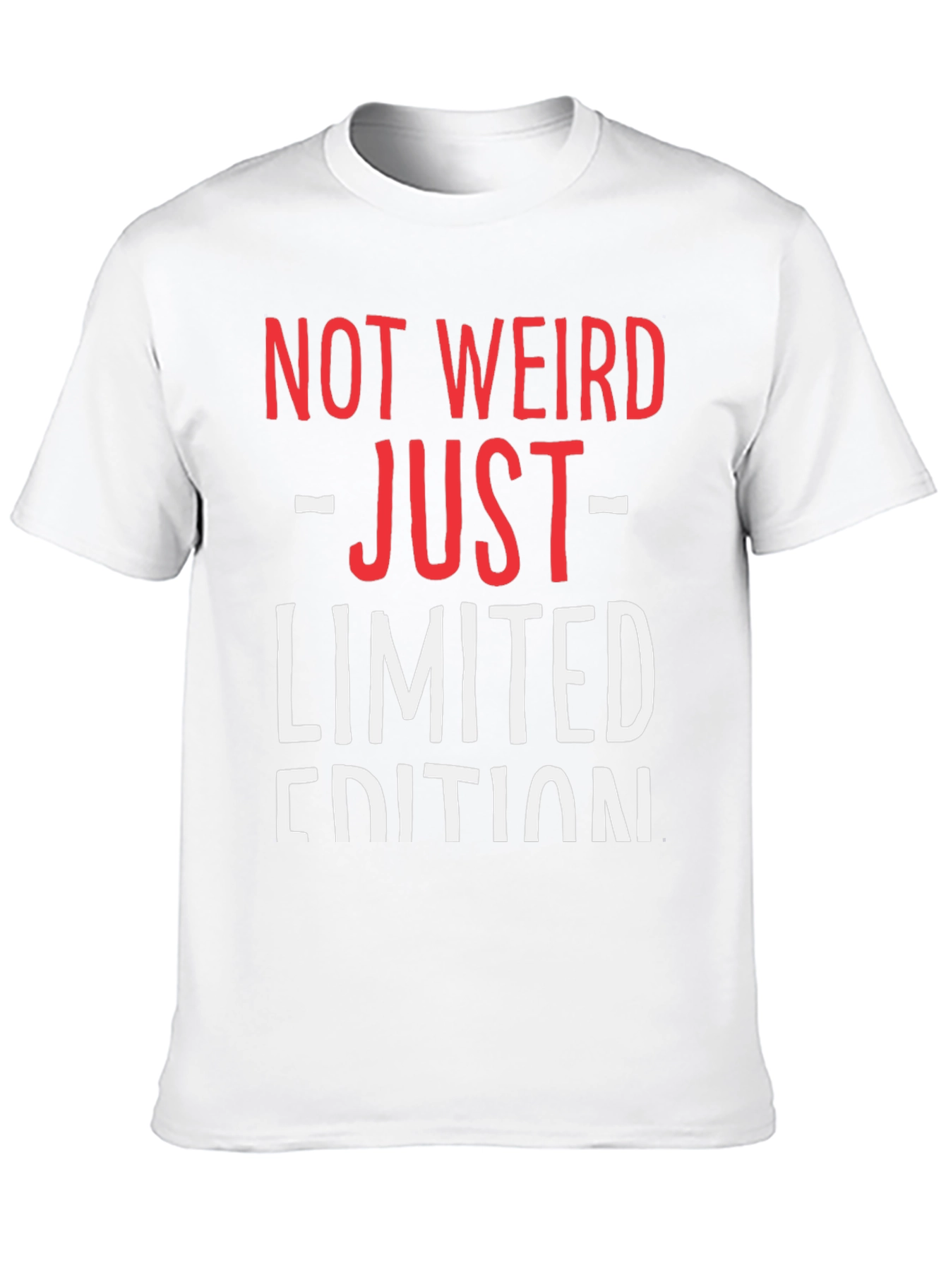 Black Not Weird Just Limited Edition Funny Graphic T-Shirt view 10