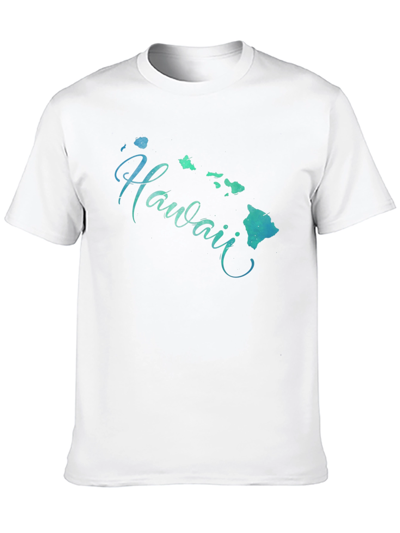Hawaii Islands Graphic Black T-Shirt - 10