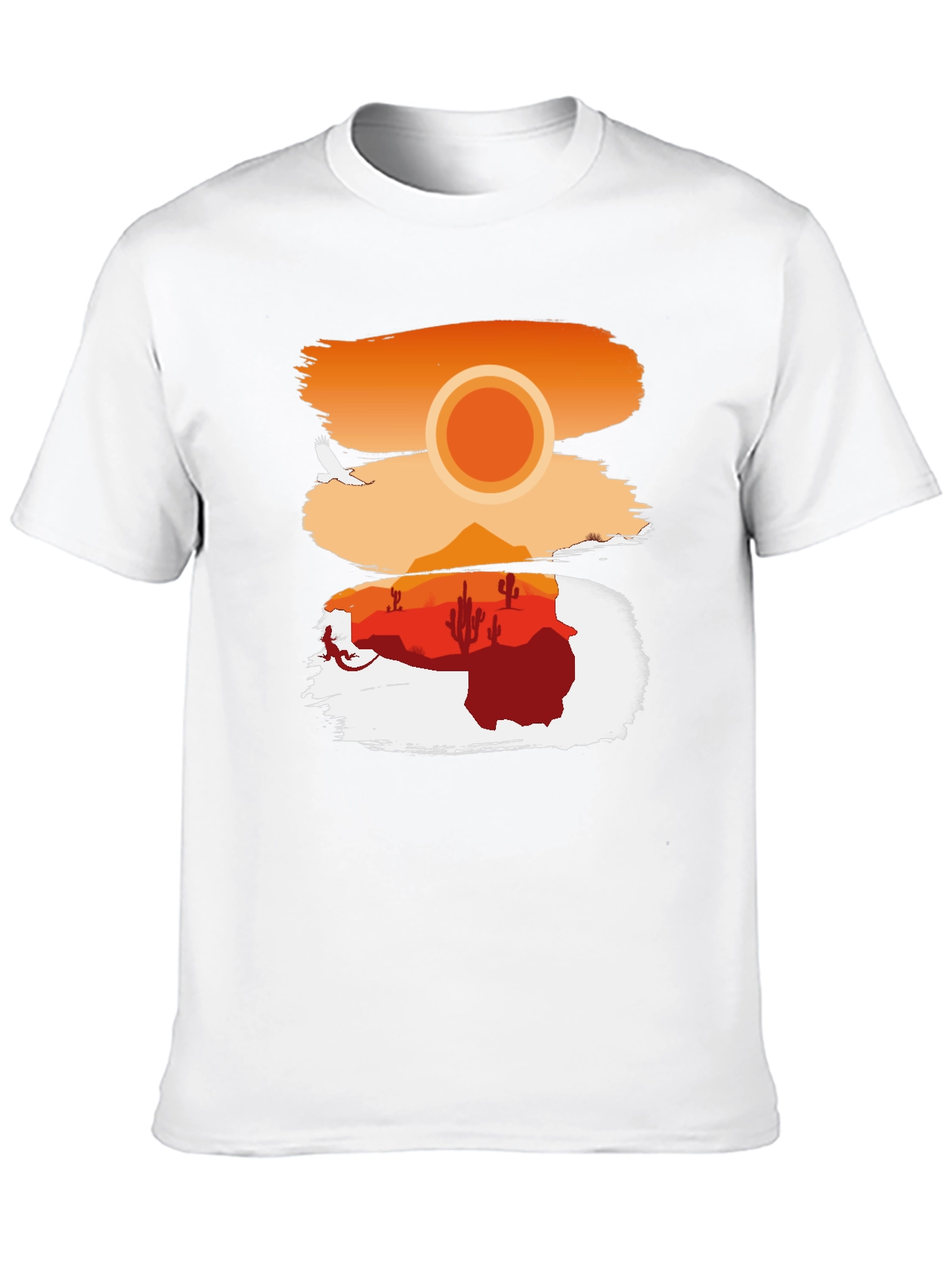 Black Desert Sunset Graphic T-Shirt view 10