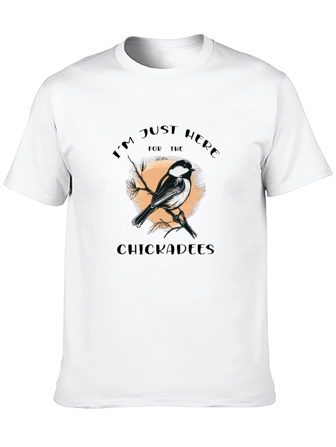Black Chickadees Graphic T-Shirt - Bird Lover Tee view 10