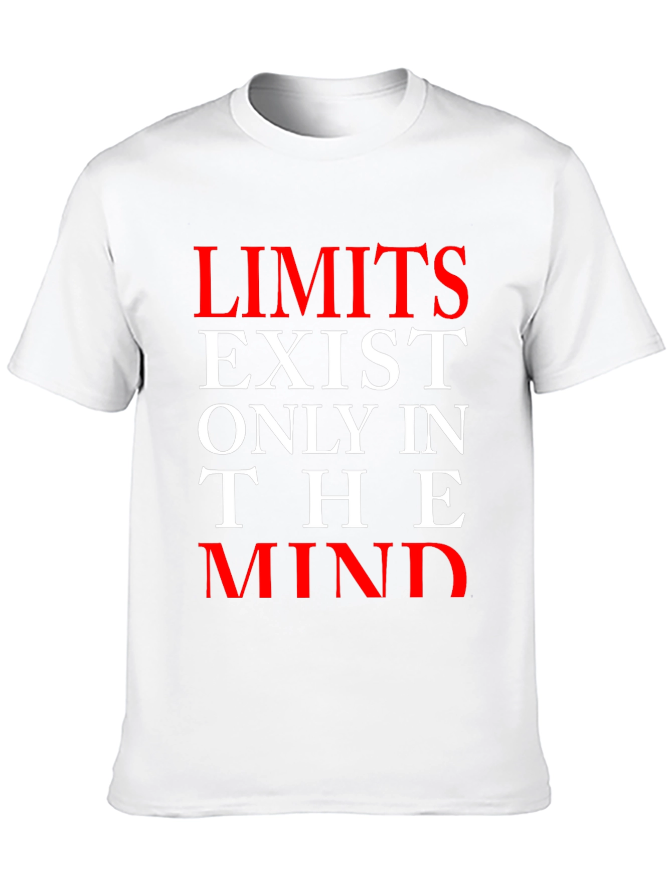Black Limits Exist Only In The Mind Graphic T-Shirt view 10