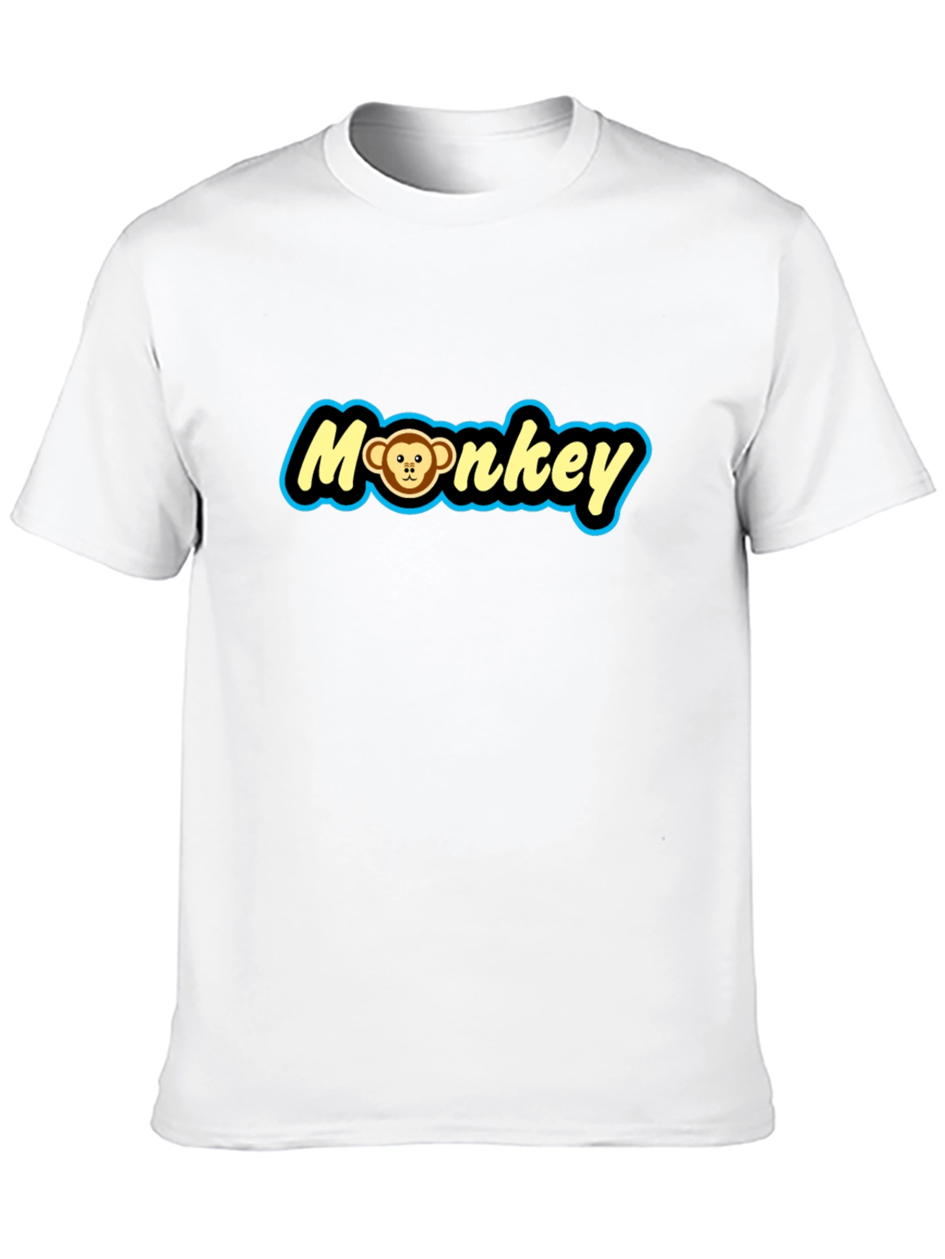 Black Monkey Graphic Tee - Novelty Print Crew Neck T-Shirt view 10
