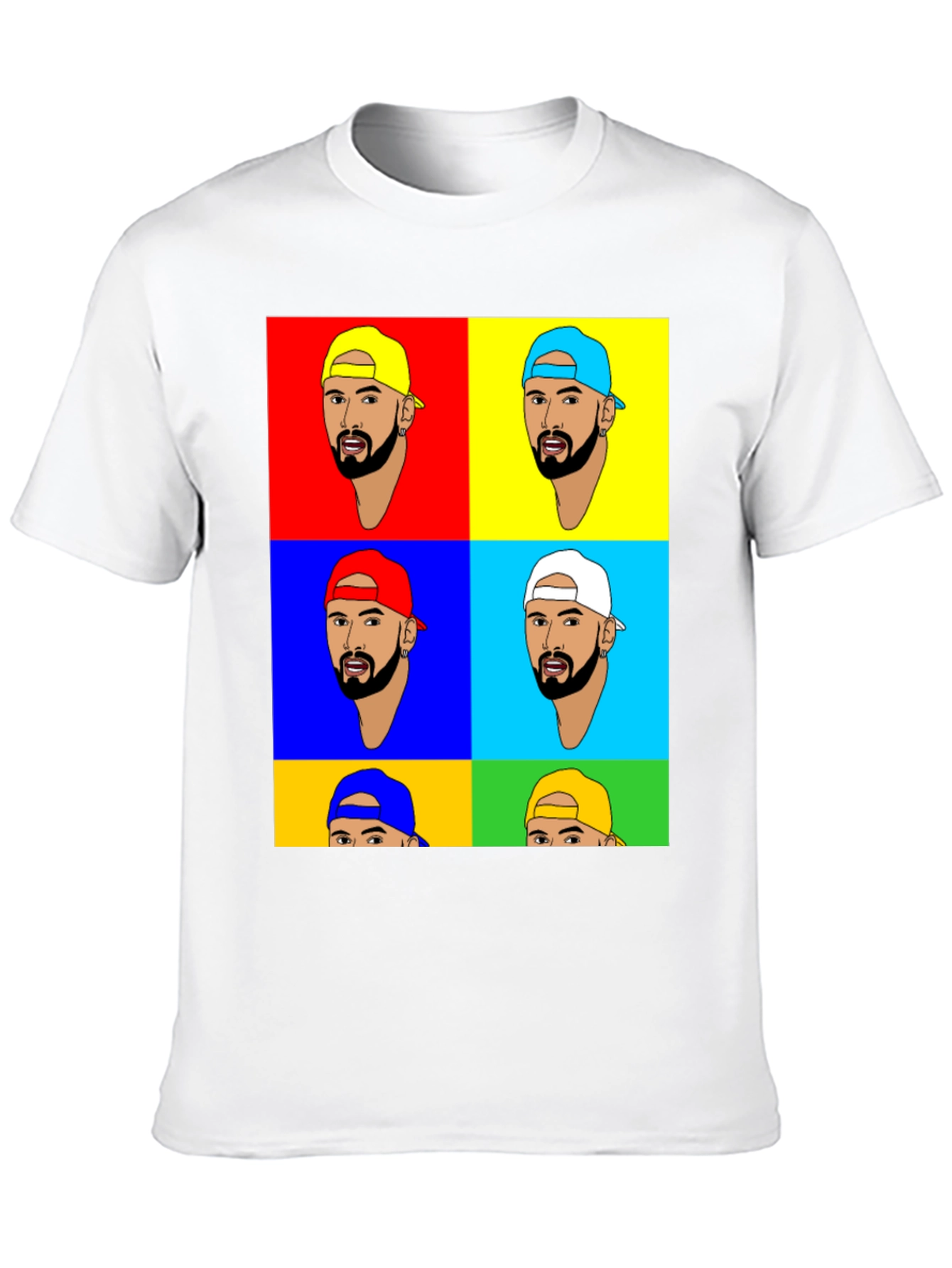 Black Pop Art Graphic Tee - Trendy & Unique Design view 10