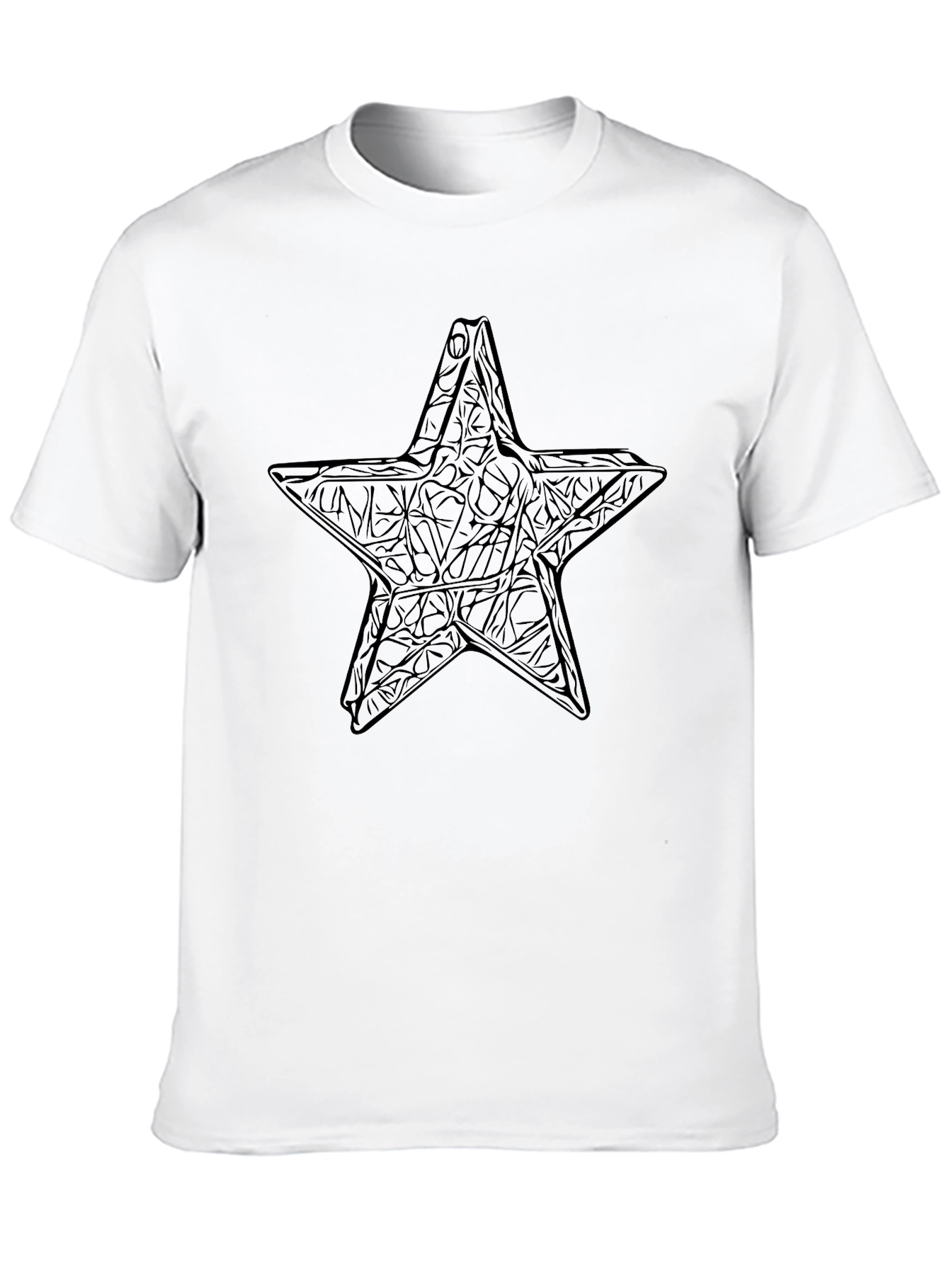 Black Black Star Graphic Tee - Edgy Style view 10