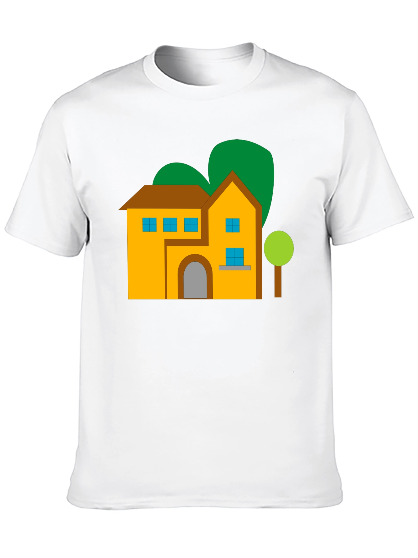 Black House Graphic Tee - Black Cotton Blend Shirt view 10