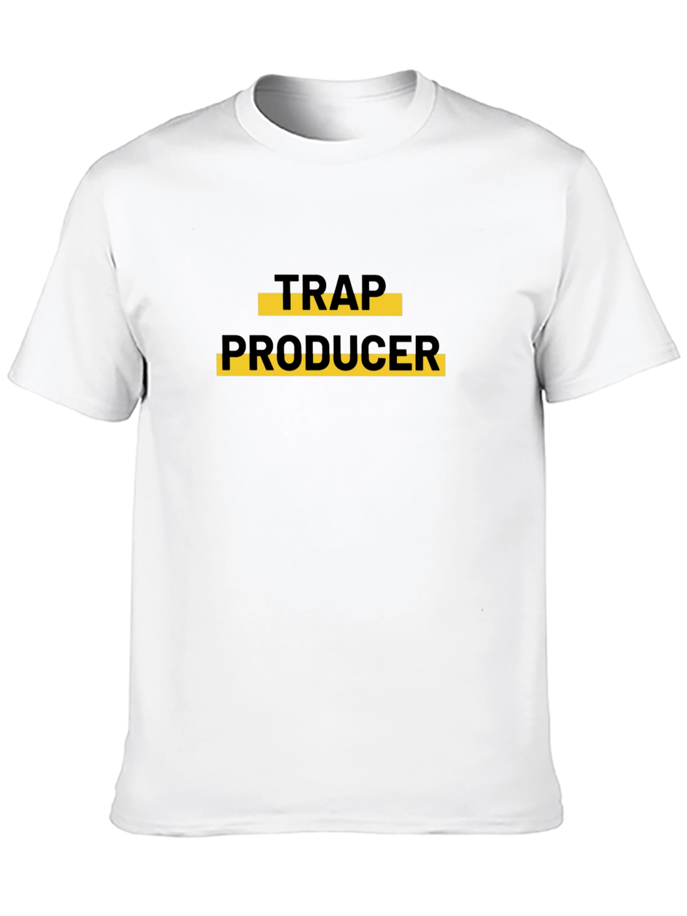 Black Trap Producer Graphic Tee - Black Cotton T-Shirt view 10