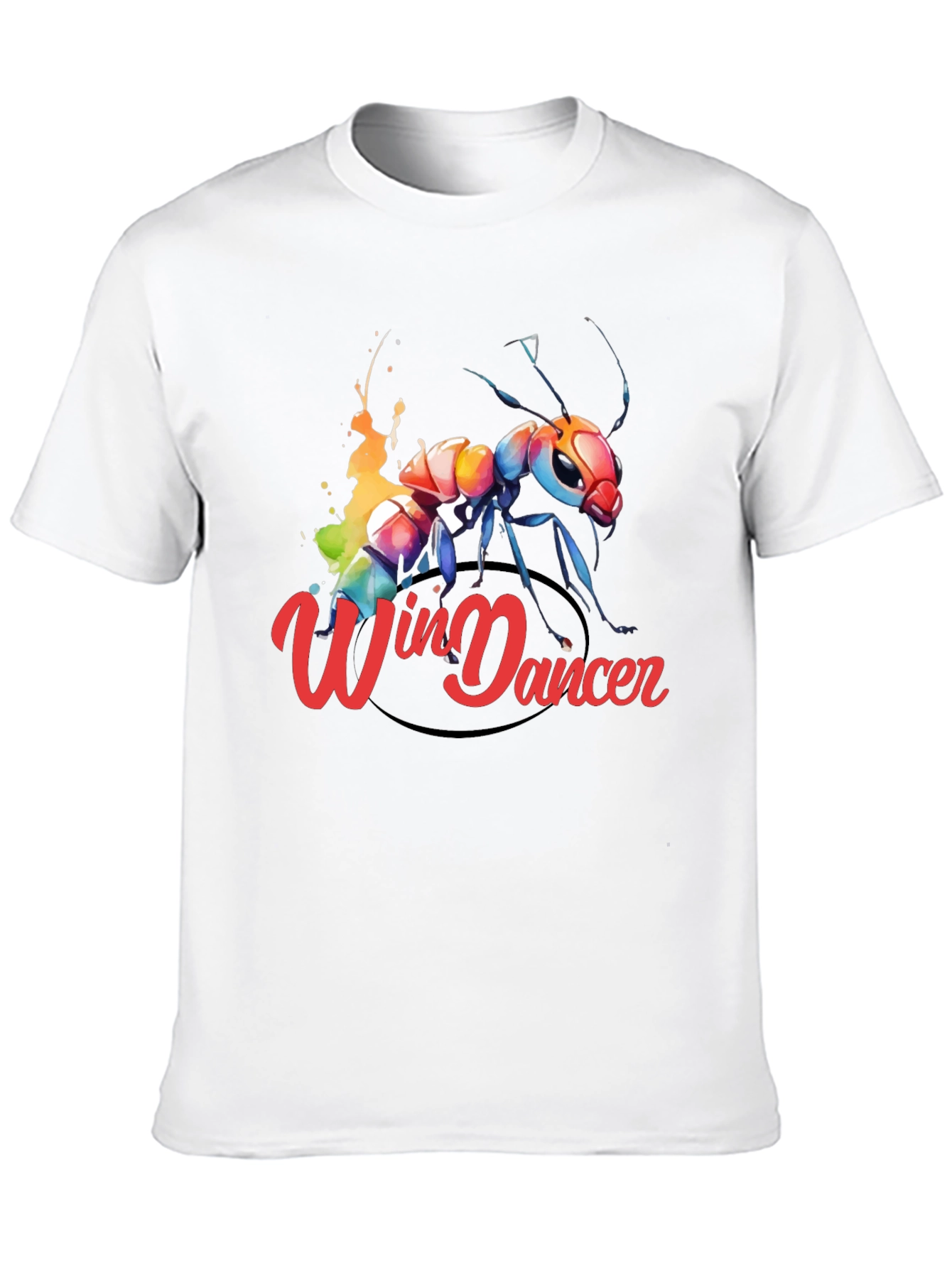 Black Win Dancer Ant Graphic Tee - Unique Design view 10