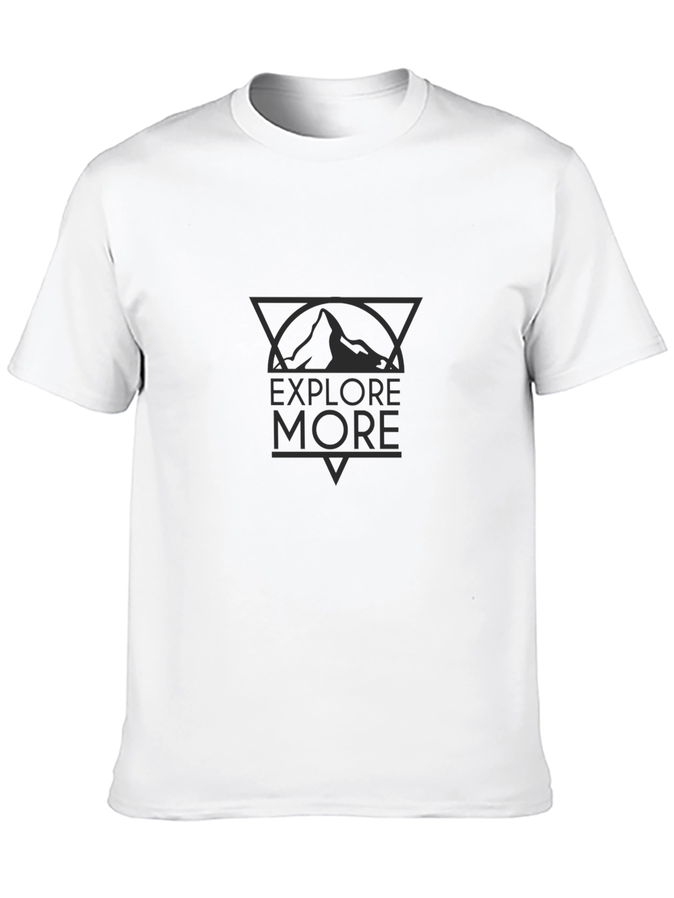 Black Explore More Graphic Tee - Black Cotton Blend view 10