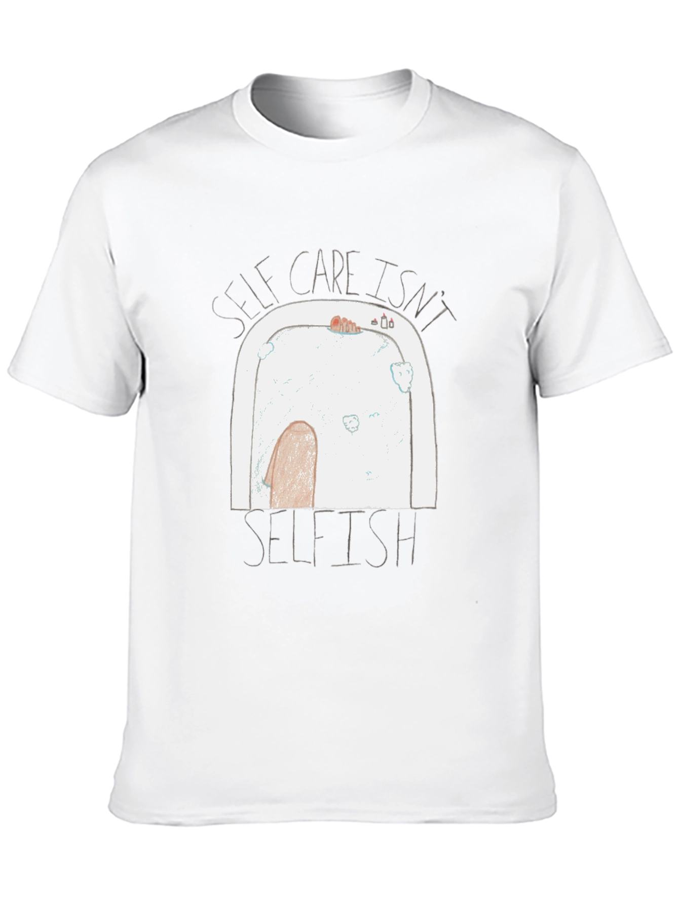 Black Self Care Isn't Selfish Graphic Tee view 10