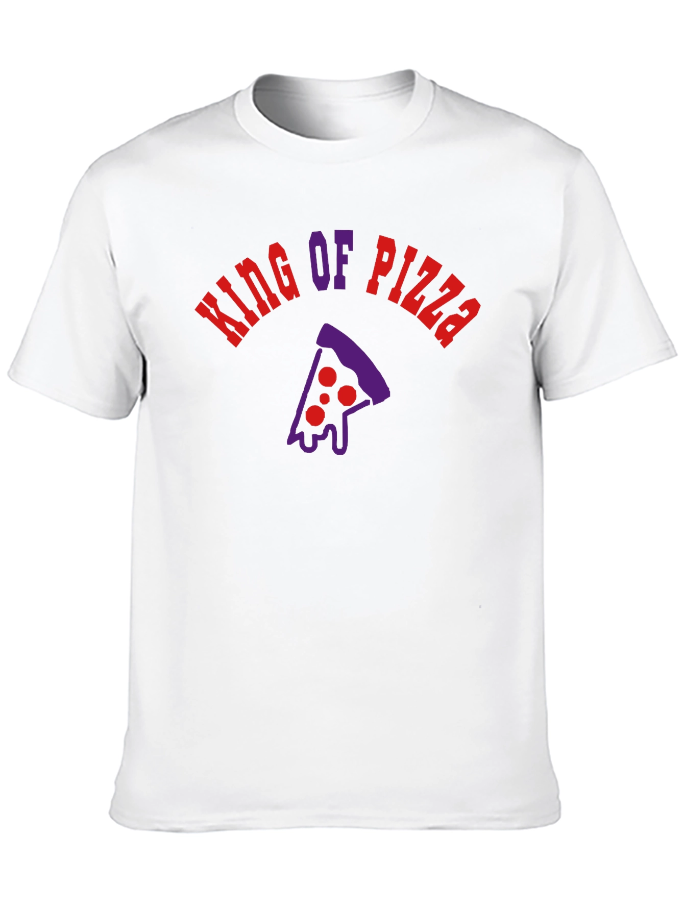 Black King of Pizza Black Graphic Tee - Foodie Fashion view 10
