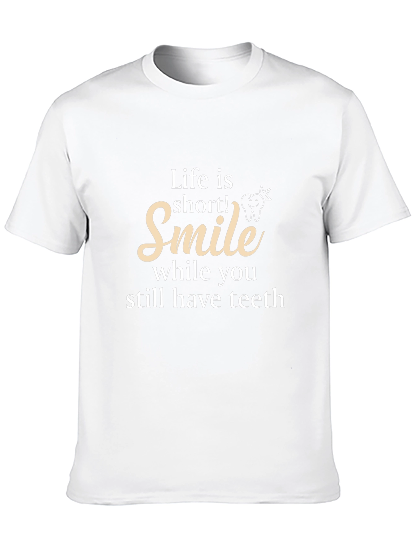 Black Life is Short Smile T-Shirt - Dental Humor Tee view 10