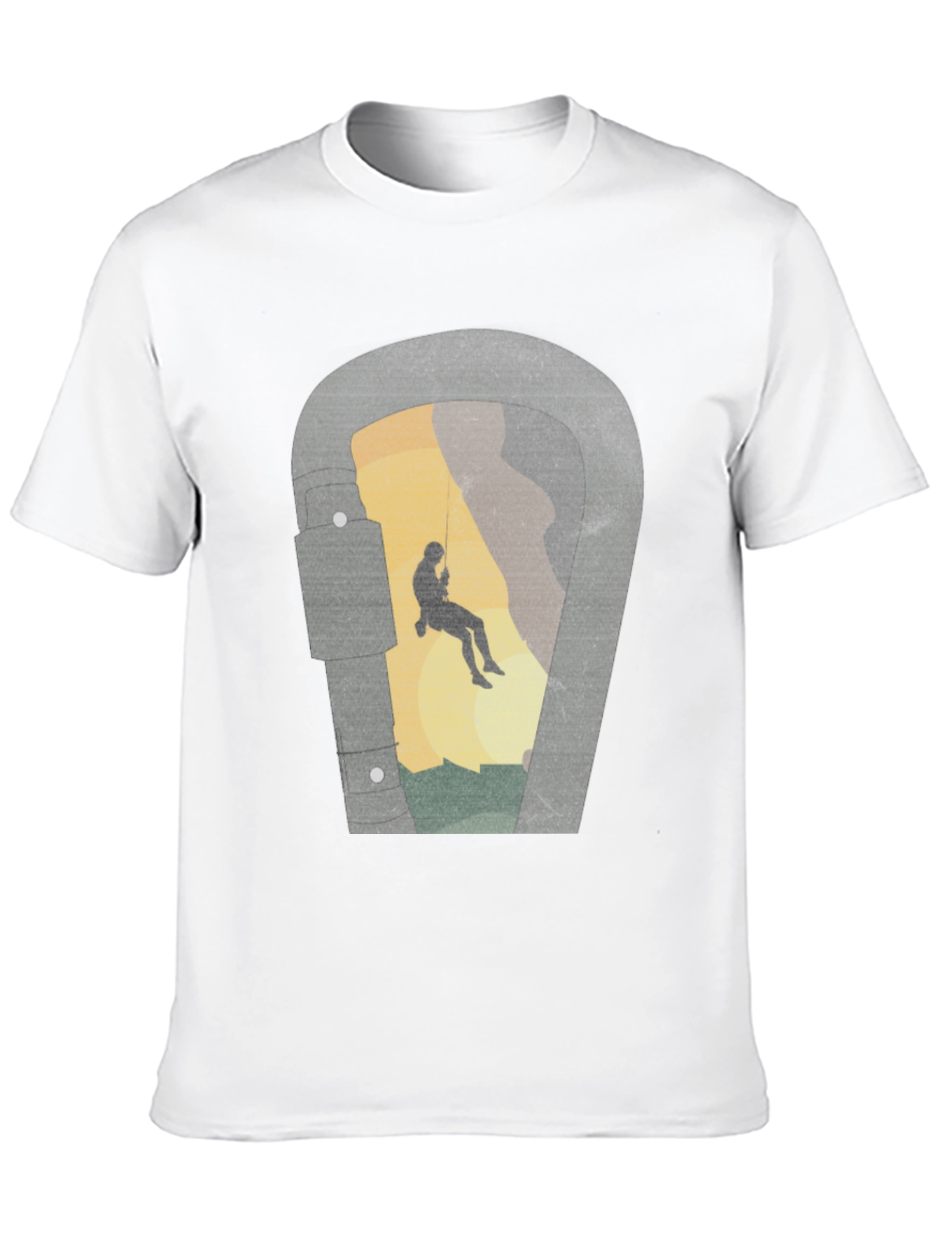 Black Climbing Carabiner Graphic Tee view 10
