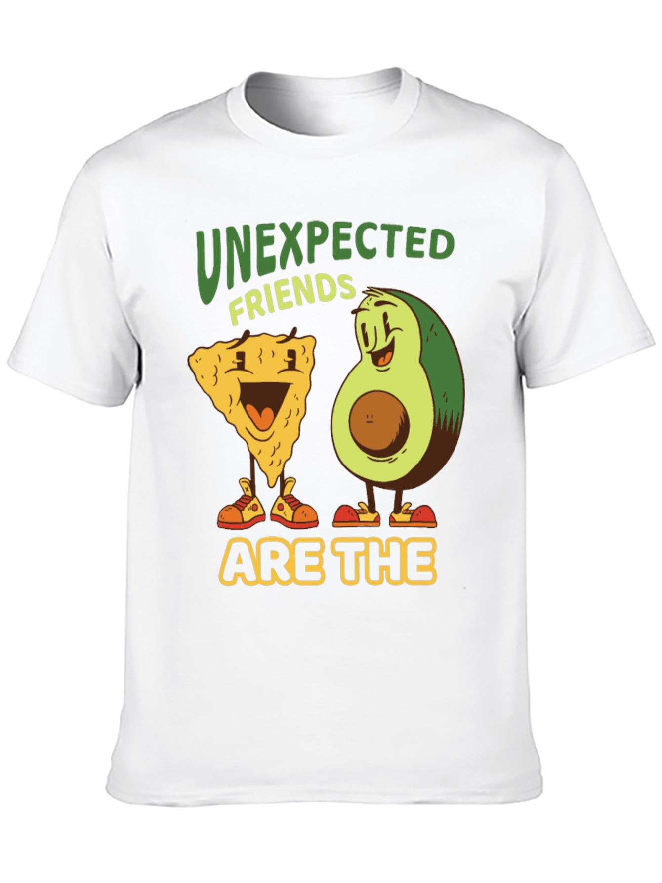 Black Unexpected Friends Graphic Tee - Avocado & Chip view 10