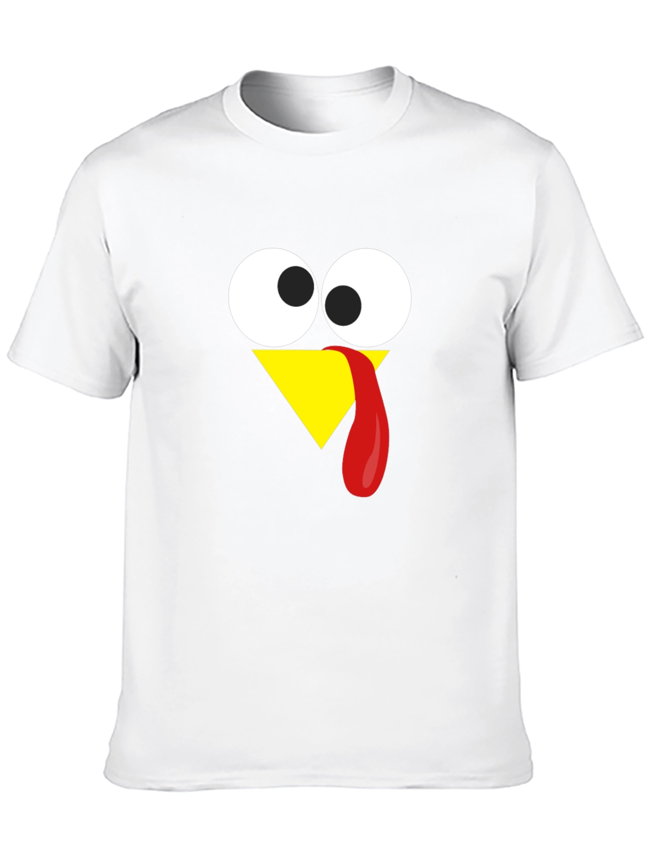 Black Funny Turkey Face Thanksgiving T-Shirt view 10