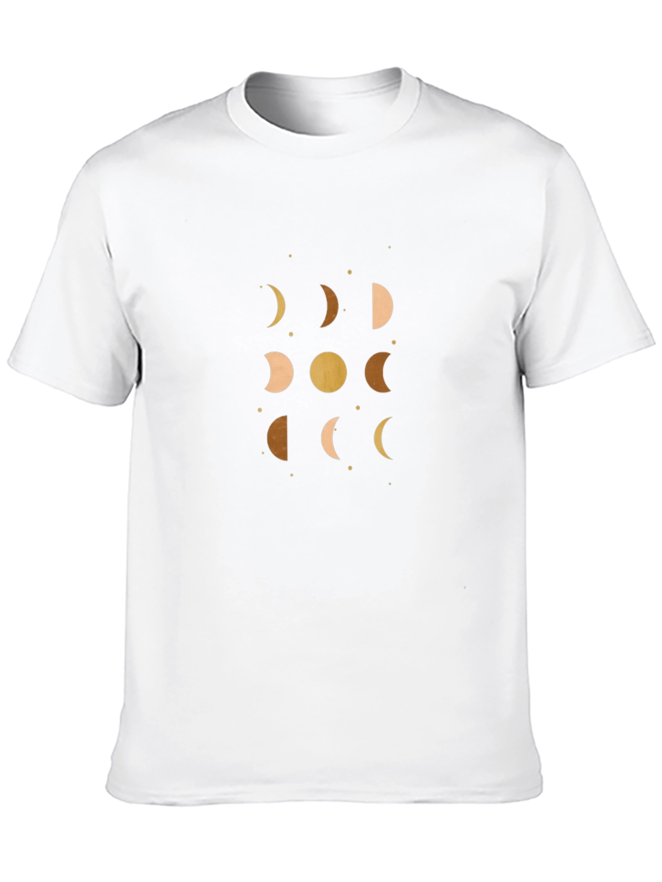 Black Celestial Moon Phases Graphic Tee - Black view 10