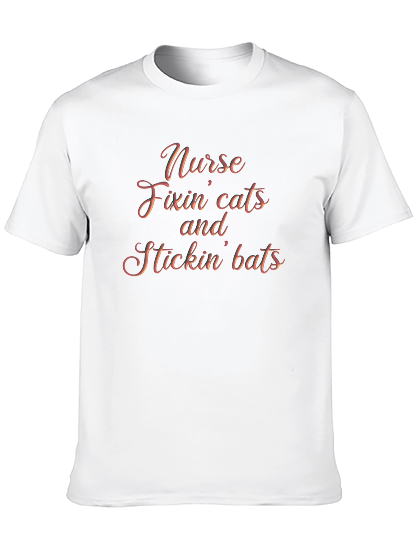 Black Nurse Fixin' Cats and Stickin' Bats Graphic Tee view 10