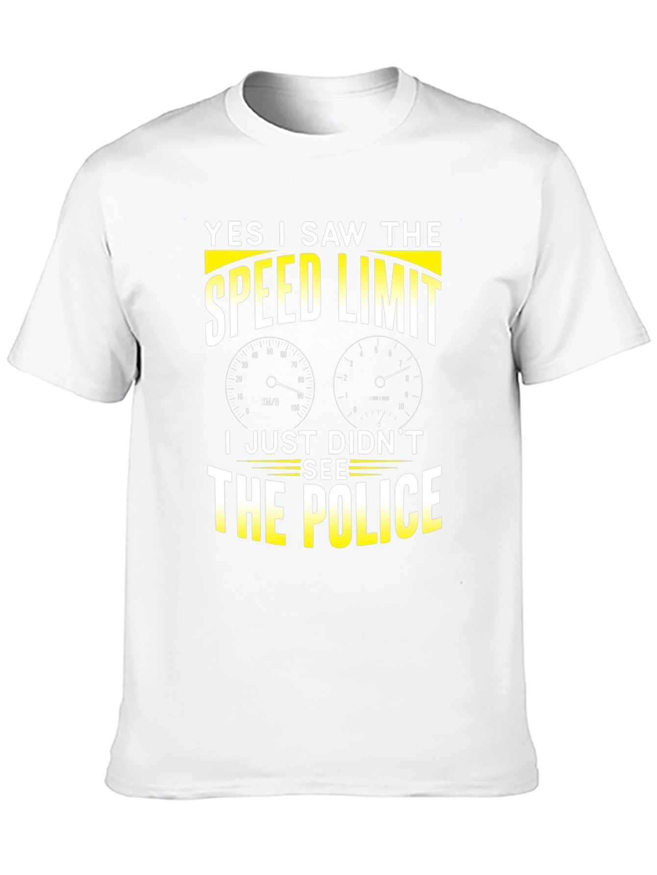 Black Funny "Speed Limit" Graphic T-Shirt view 10