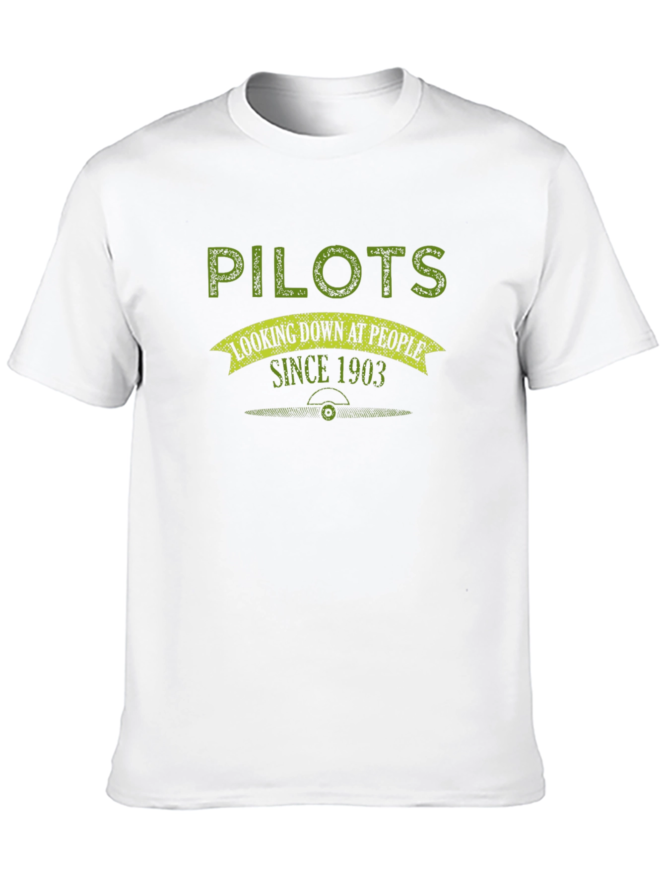 Black Pilots Looking Down Since 1903 Black Graphic Tee view 10
