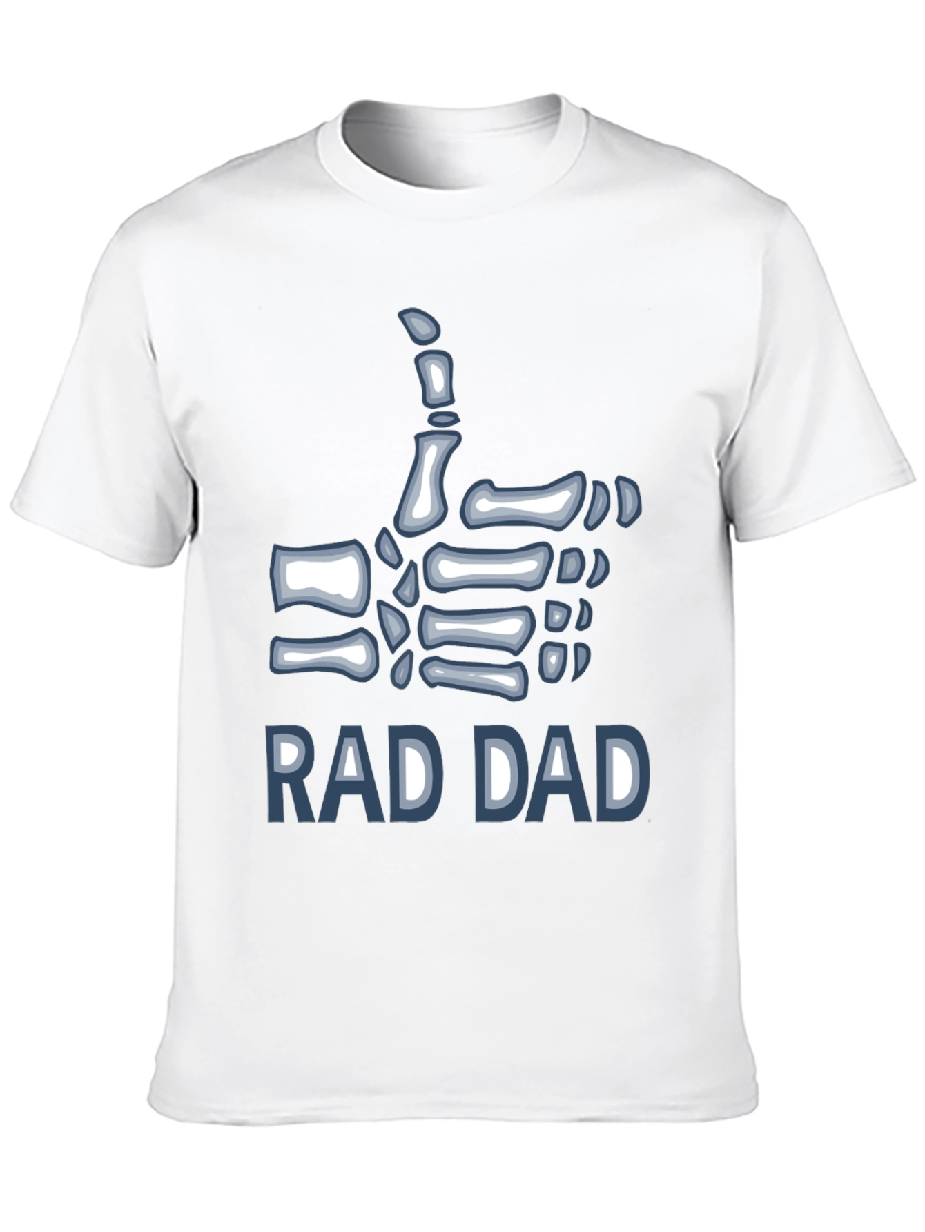 Black Rad Dad Skeleton Hand T-Shirt view 10