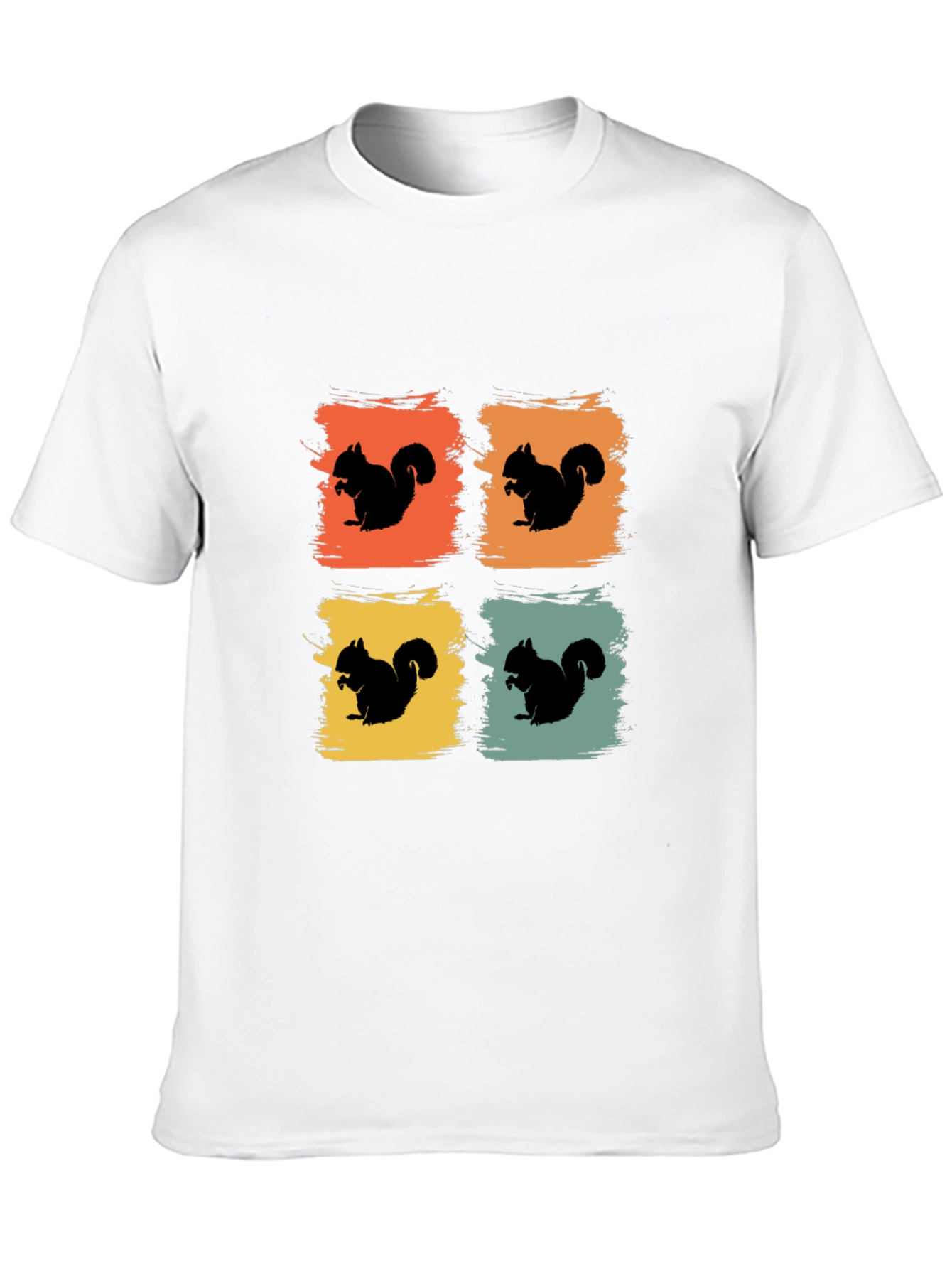 Black Retro Squirrel T-Shirt - Graphic Tee view 10