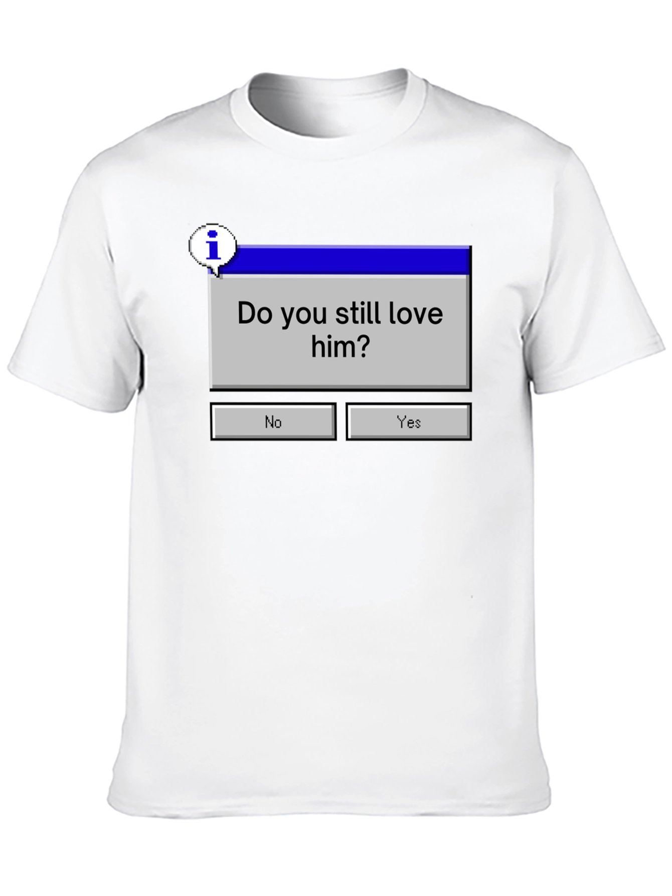 Black Retro Pop-Up Message T-Shirt view 10