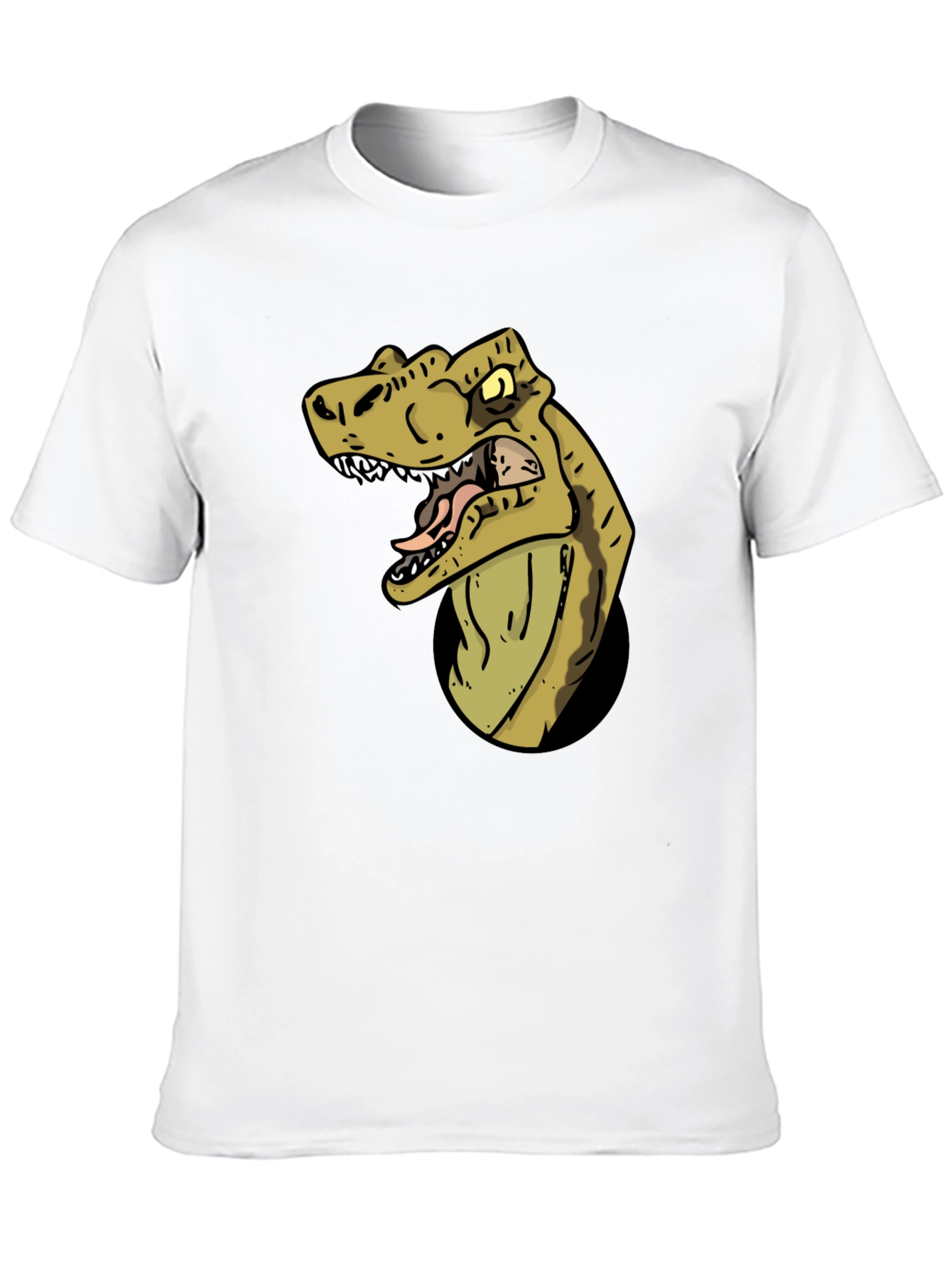Black Dino T-Shirt - Graphic Dinosaur Tee view 10