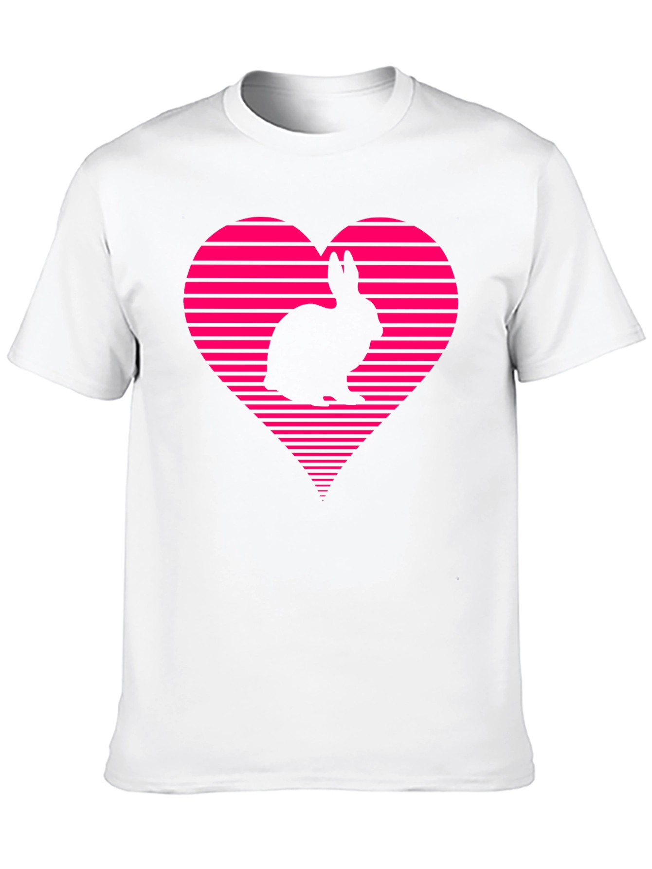 Black Rabbit Heart Graphic Tee - Black view 10