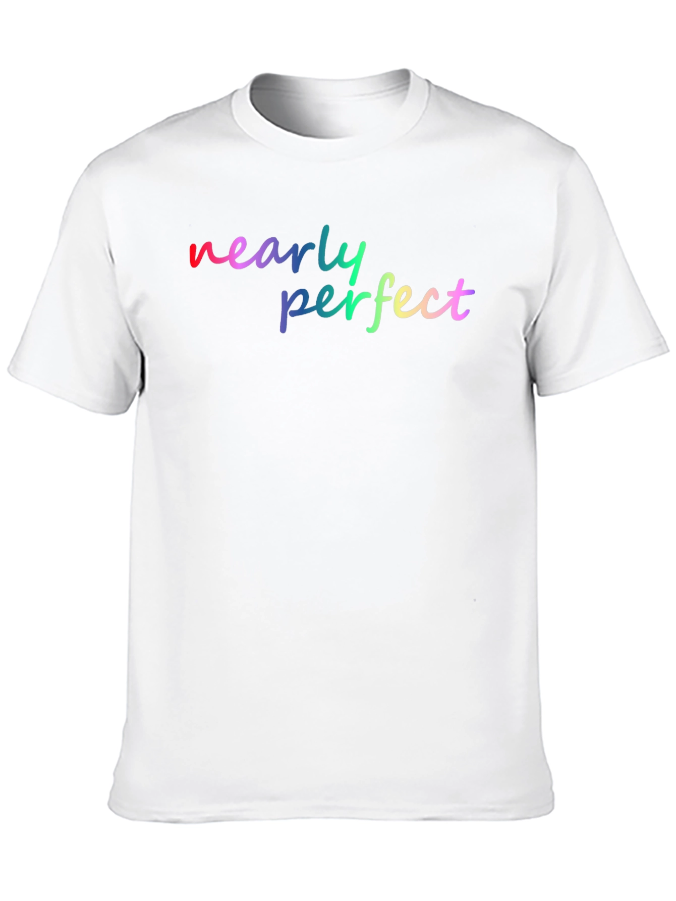 Black Nearly Perfect Rainbow Graphic Tee - Soft Black Shirt view 10