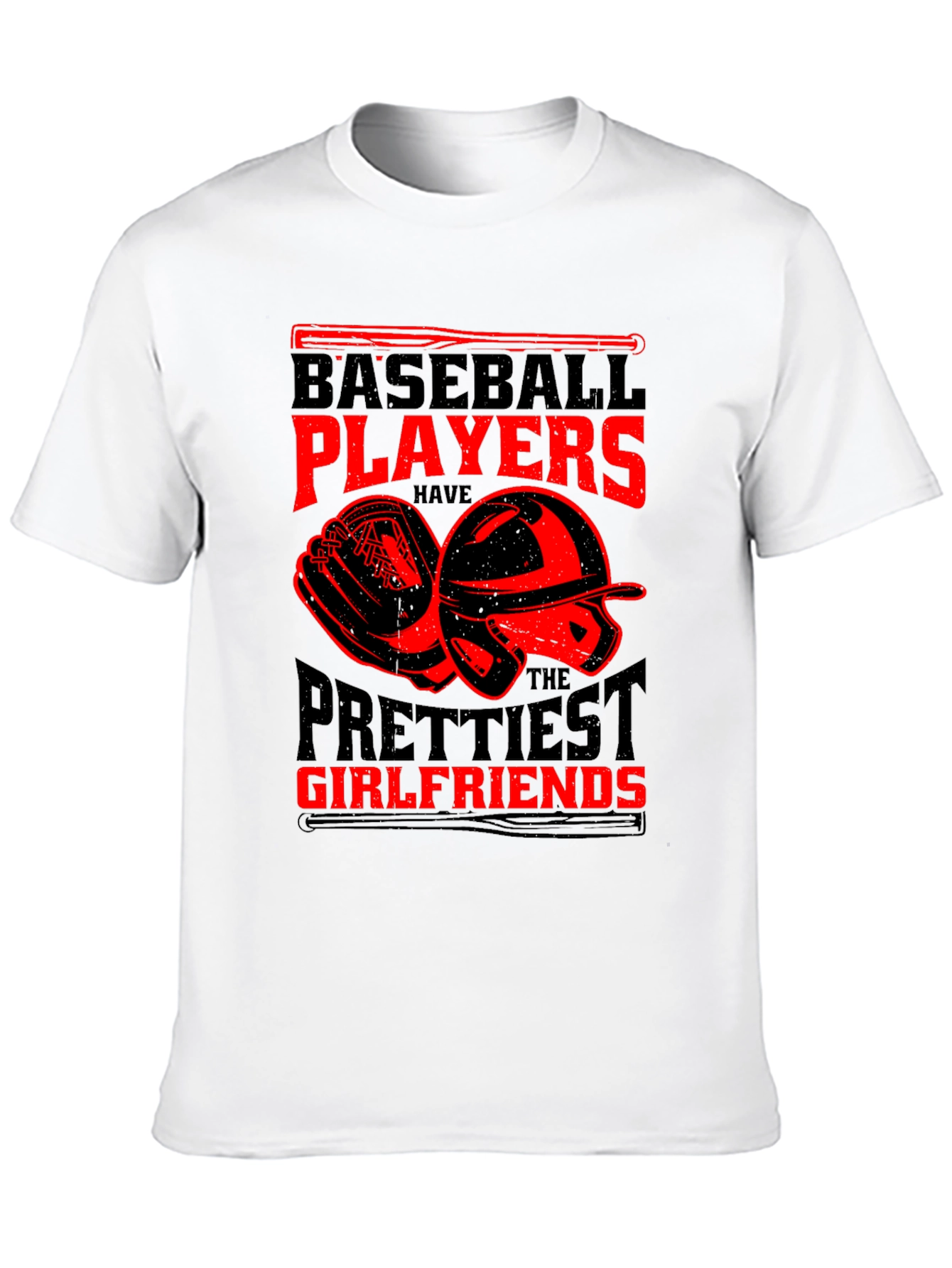 Black Baseball Player T-Shirt -  Prettiest Girlfriends view 10