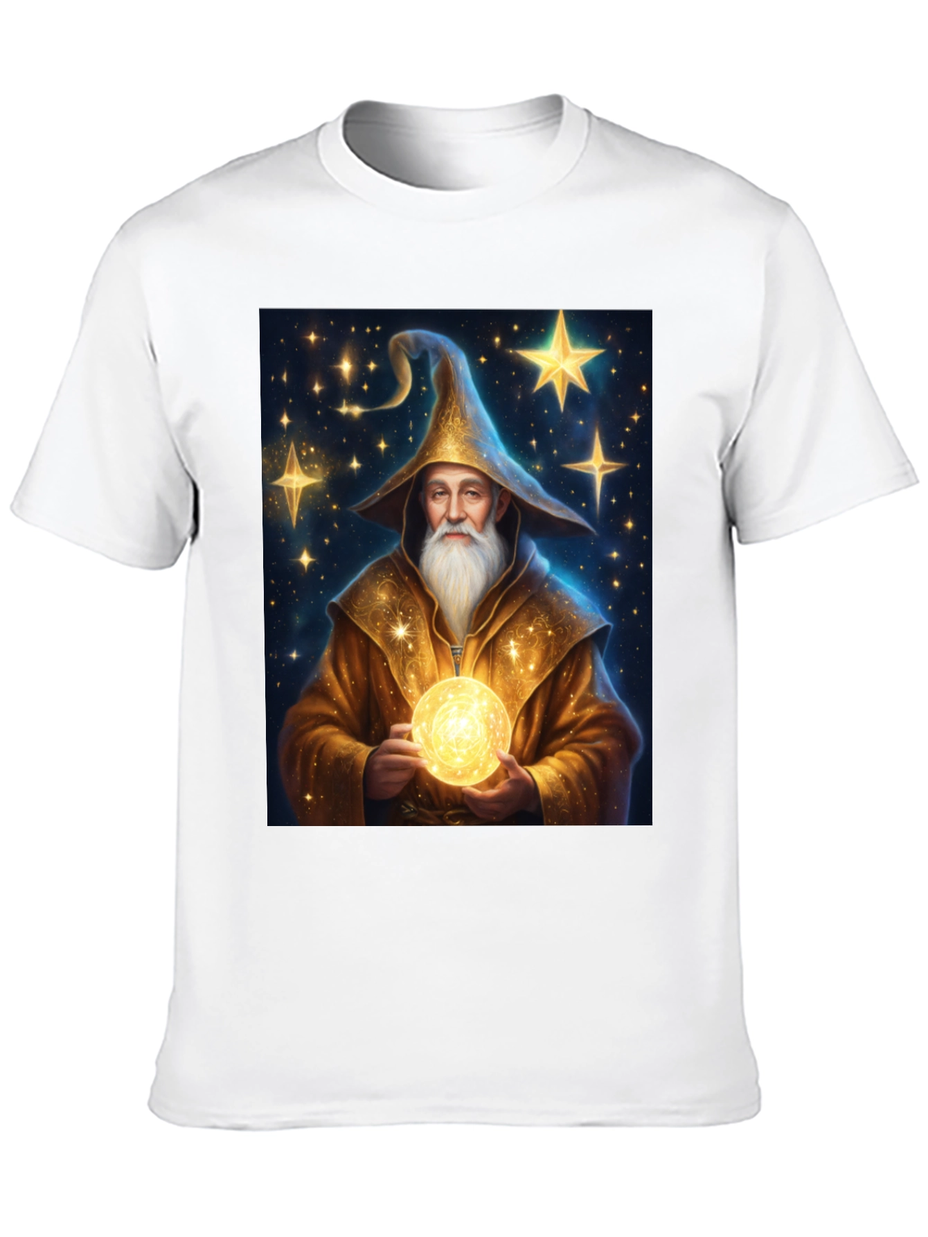 Black Wizard Graphic Tee - Black Cotton Blend view 10