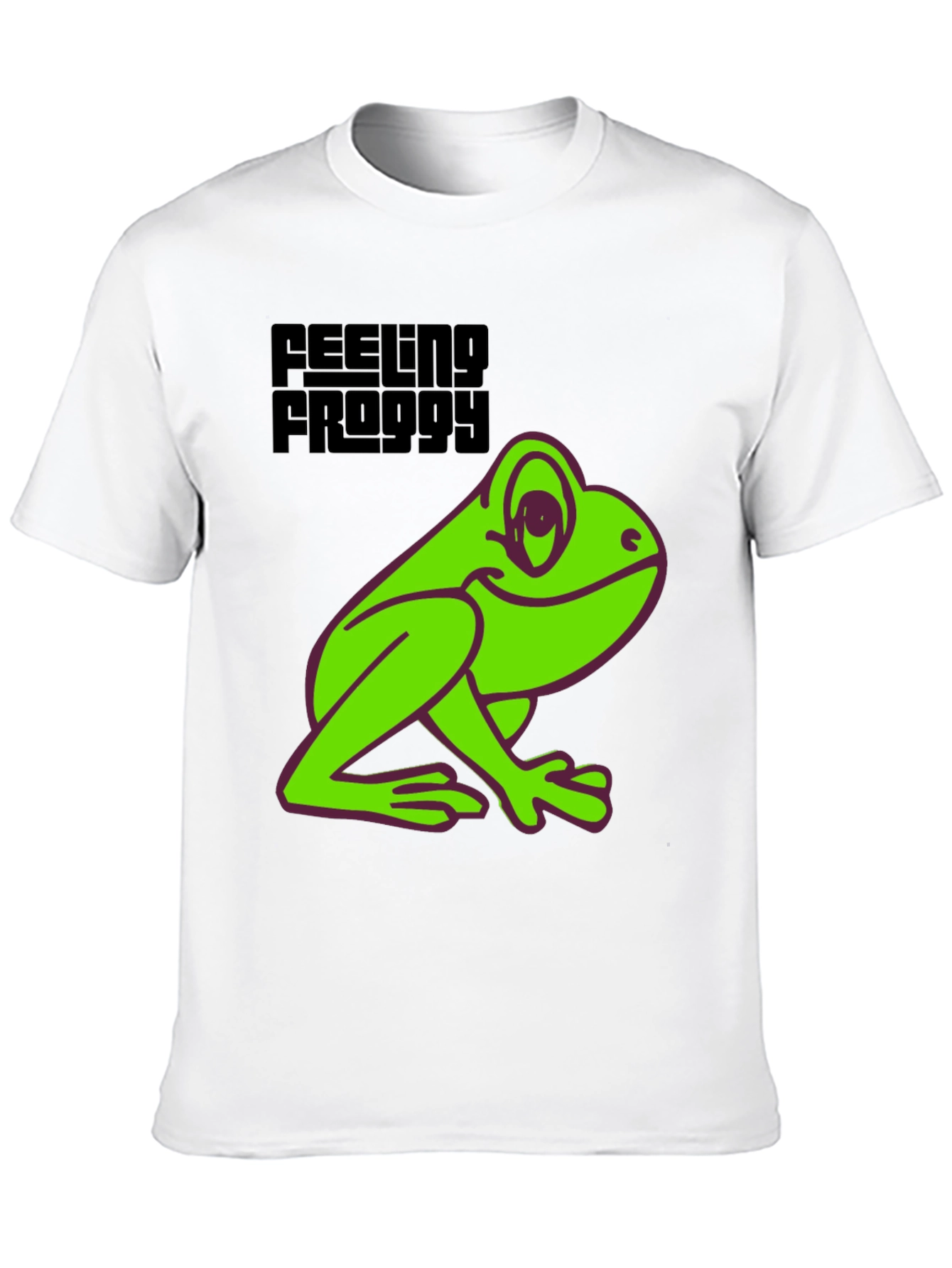 Black Feeling Froggy Tee - Fun Graphic T-Shirt view 10