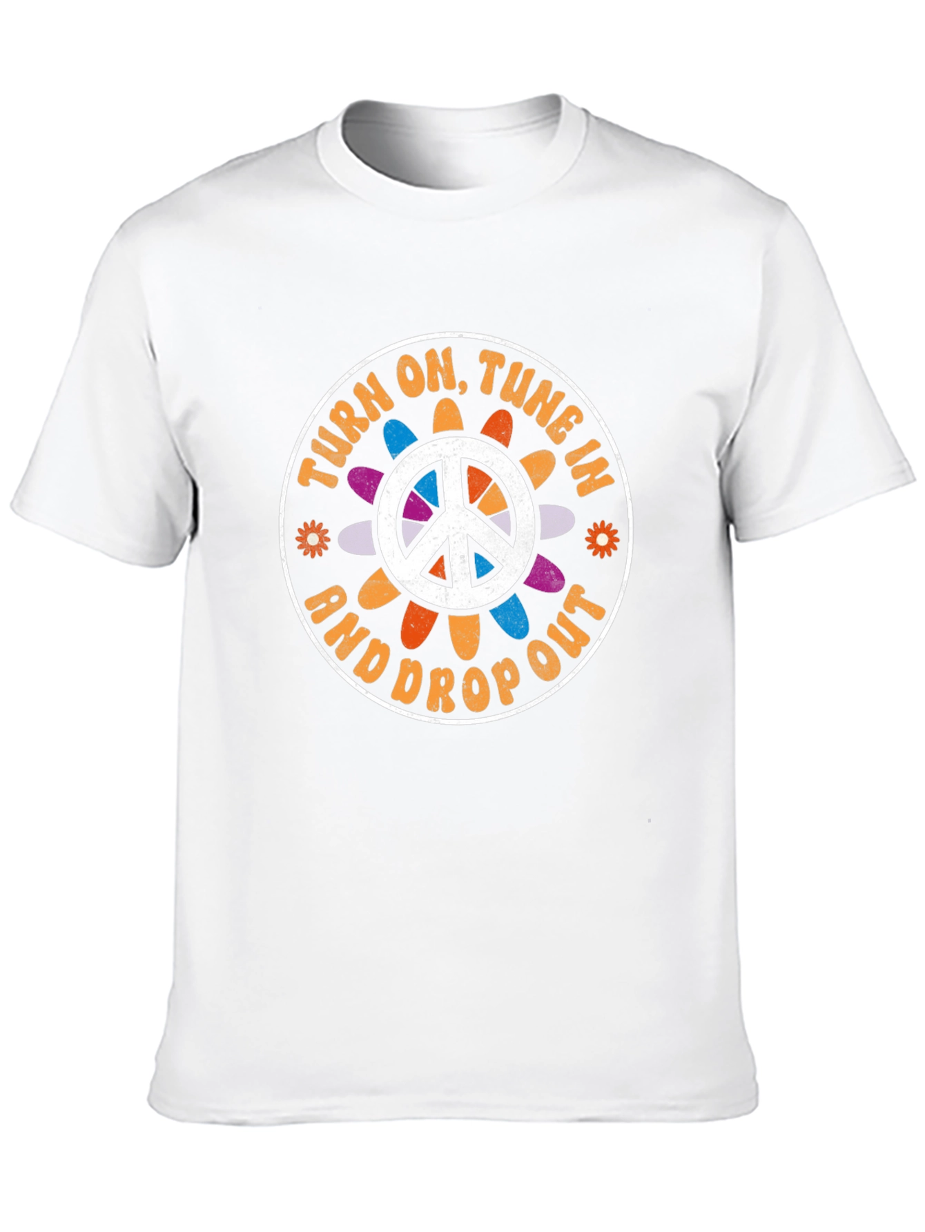 Turn On Tune In T-Shirt Retro Peace Sign - 10