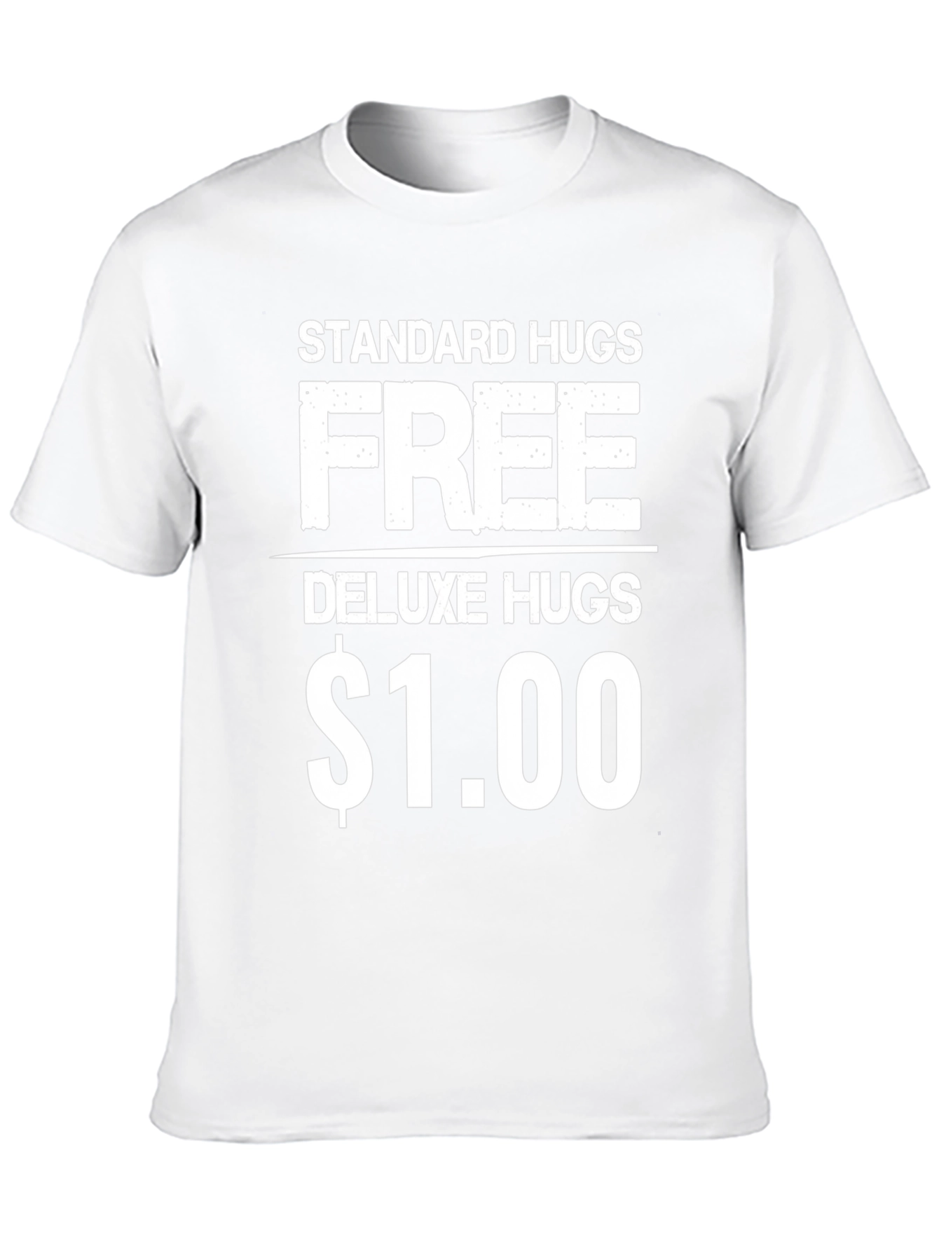 Black Funny Hugs T-Shirt - Standard Free, Deluxe $1.00 view 10