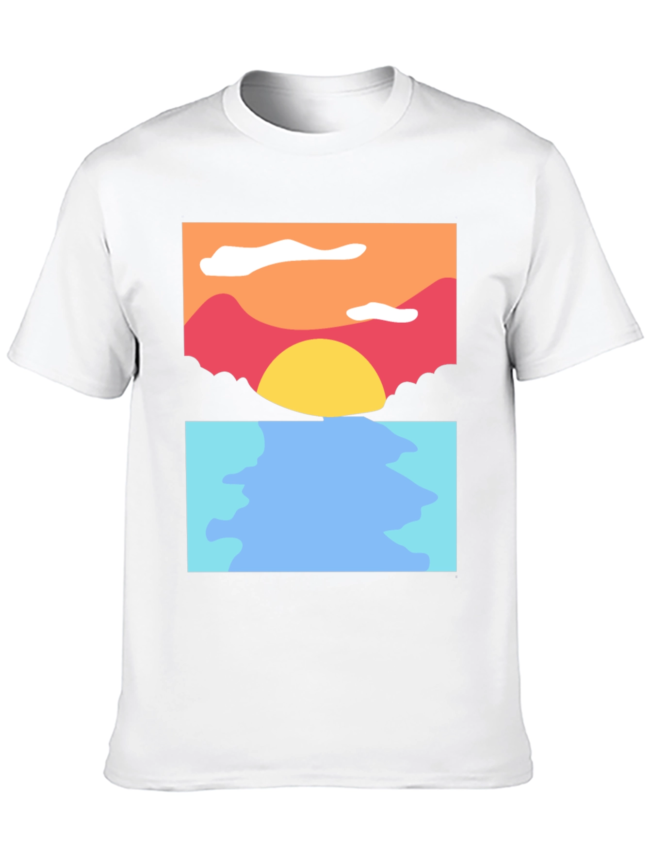 Black Sunset Seascape Graphic Tee - Soft Cotton Blend view 10