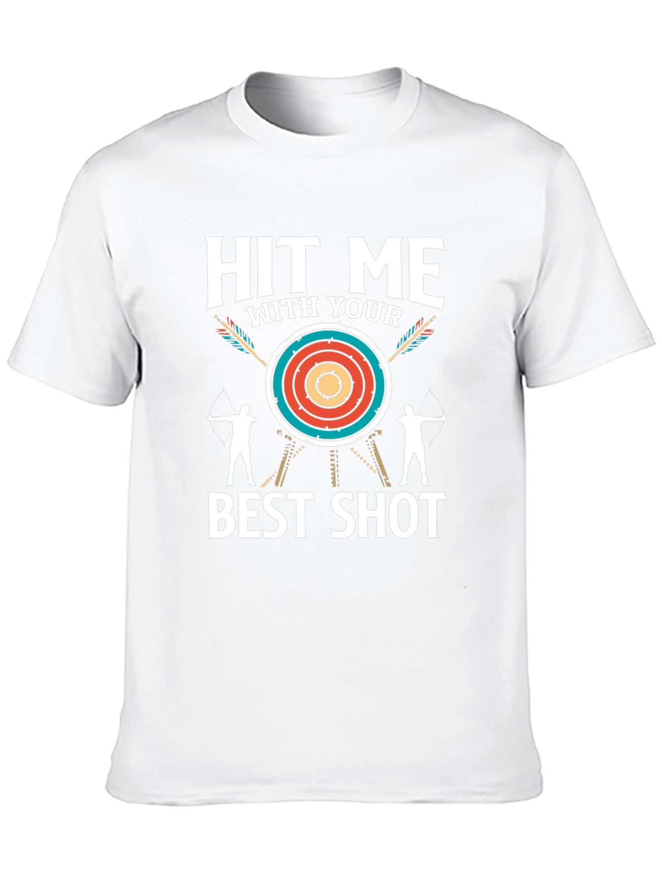 Black Archery Hit Me With Your Best Shot T-Shirt view 10