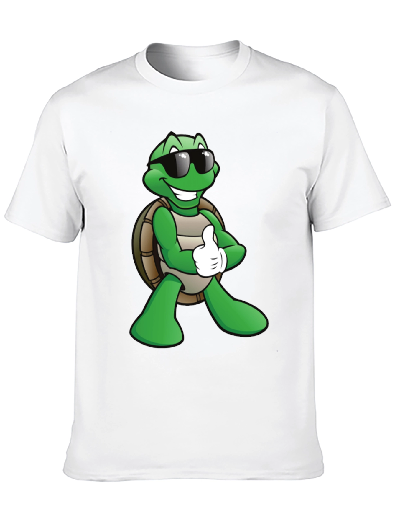 Black Cool Turtle Graphic T-Shirt - Black view 10