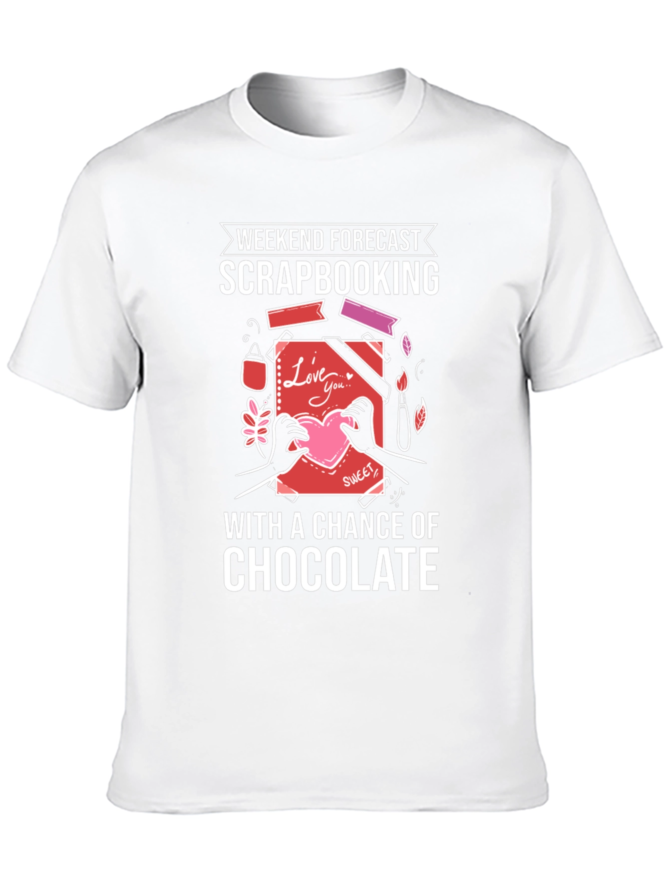 Scrapbooking & Chocolate Forecast Graphic Tee - 10